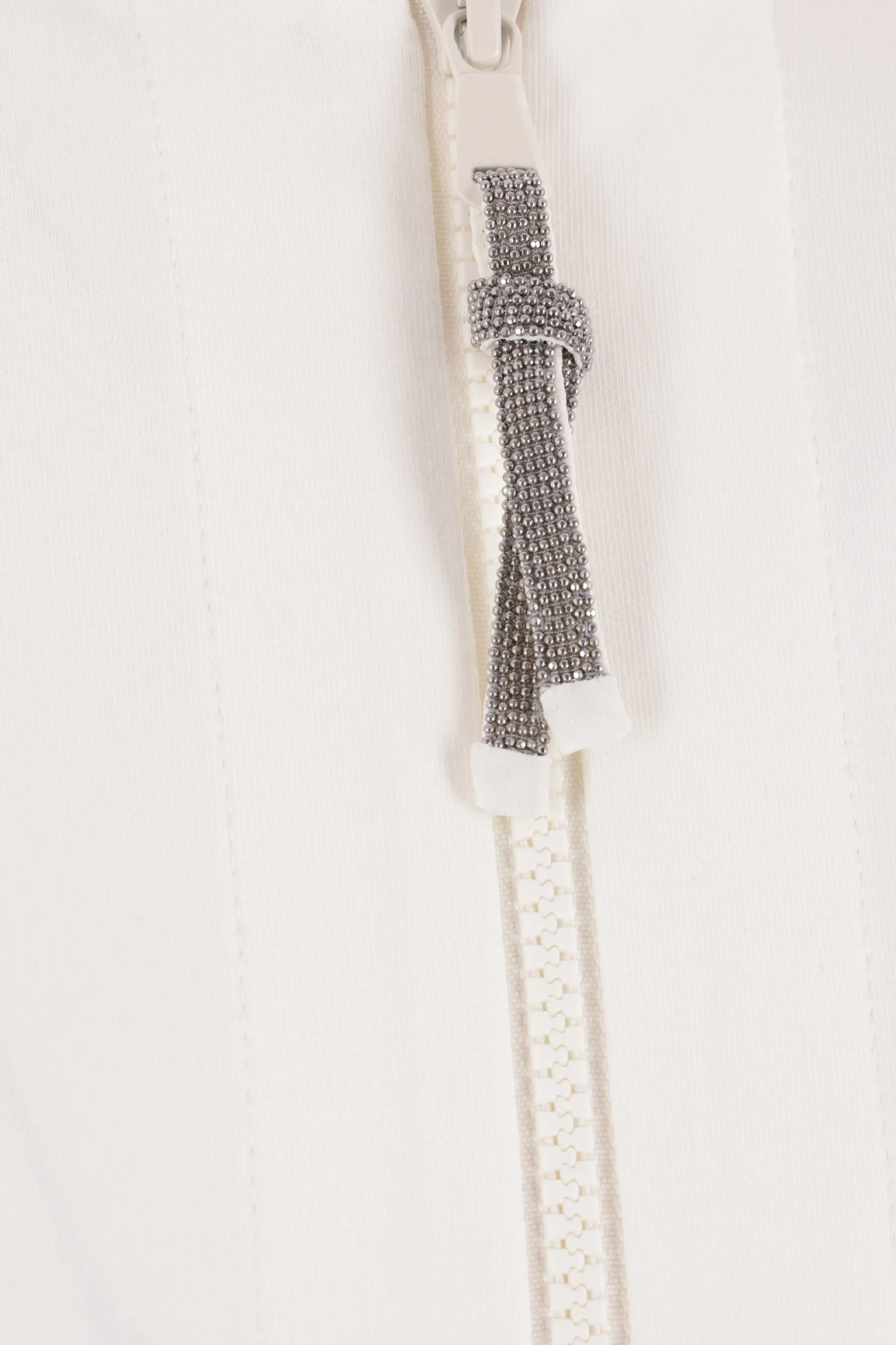BRUNELLO CUCINELLI felpa full-zip in jersey con dettaglio monile