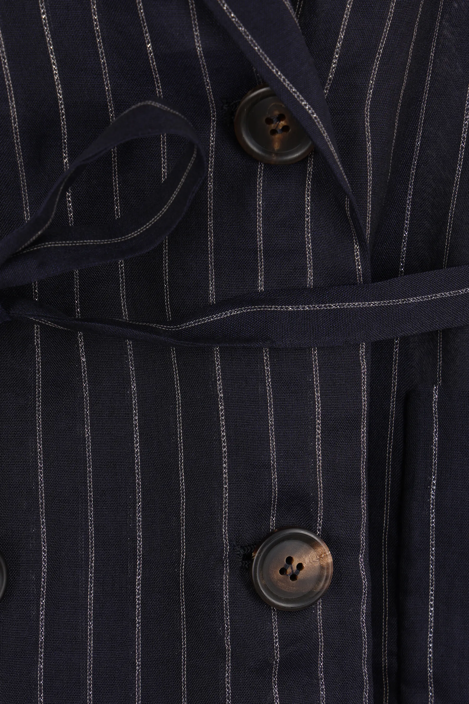 BRUNELLO CUCINELLI giacca doppiopetto smanicata in organza e lurex
