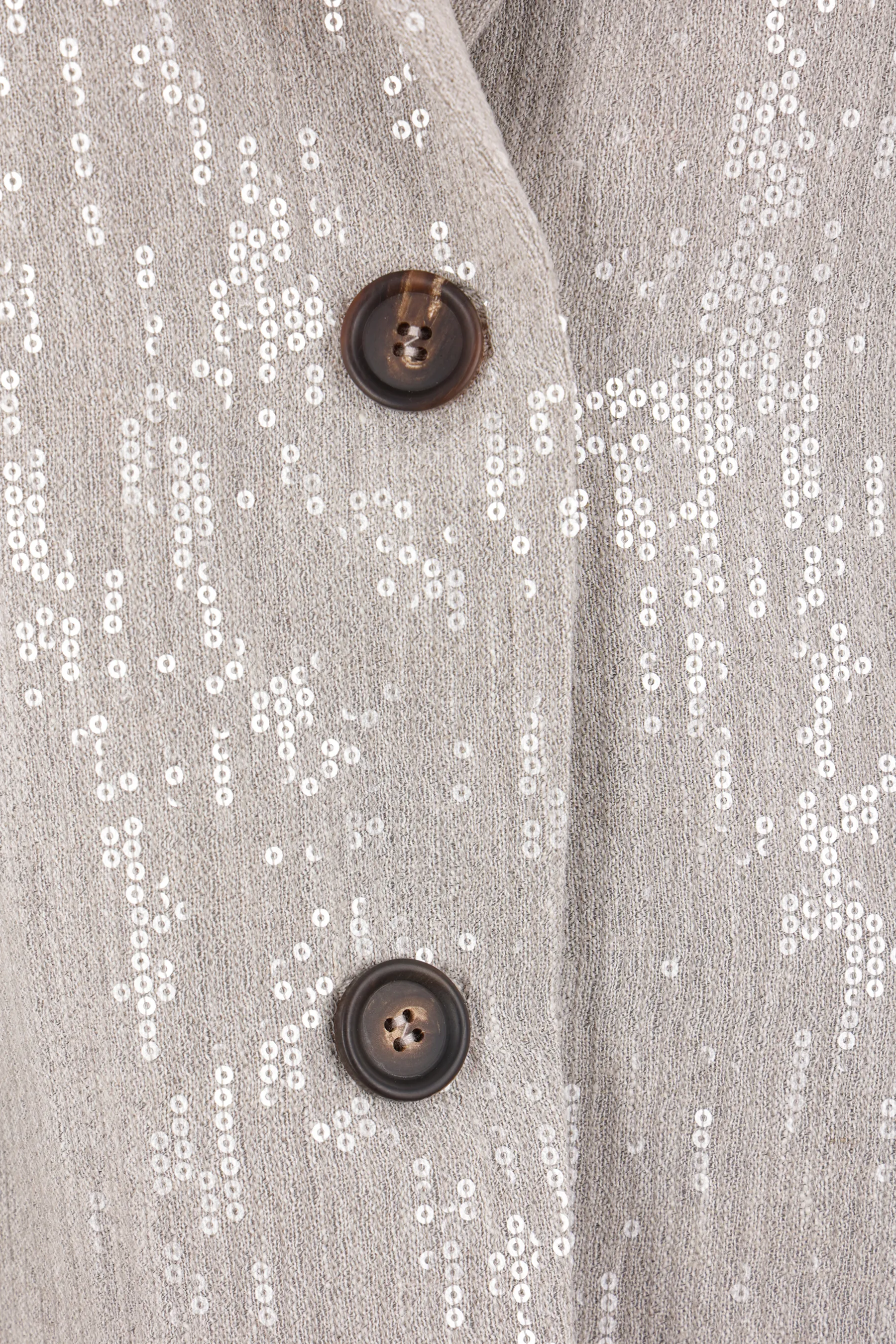 BRUNELLO CUCINELLI giacca monopetto in lino con paillettes