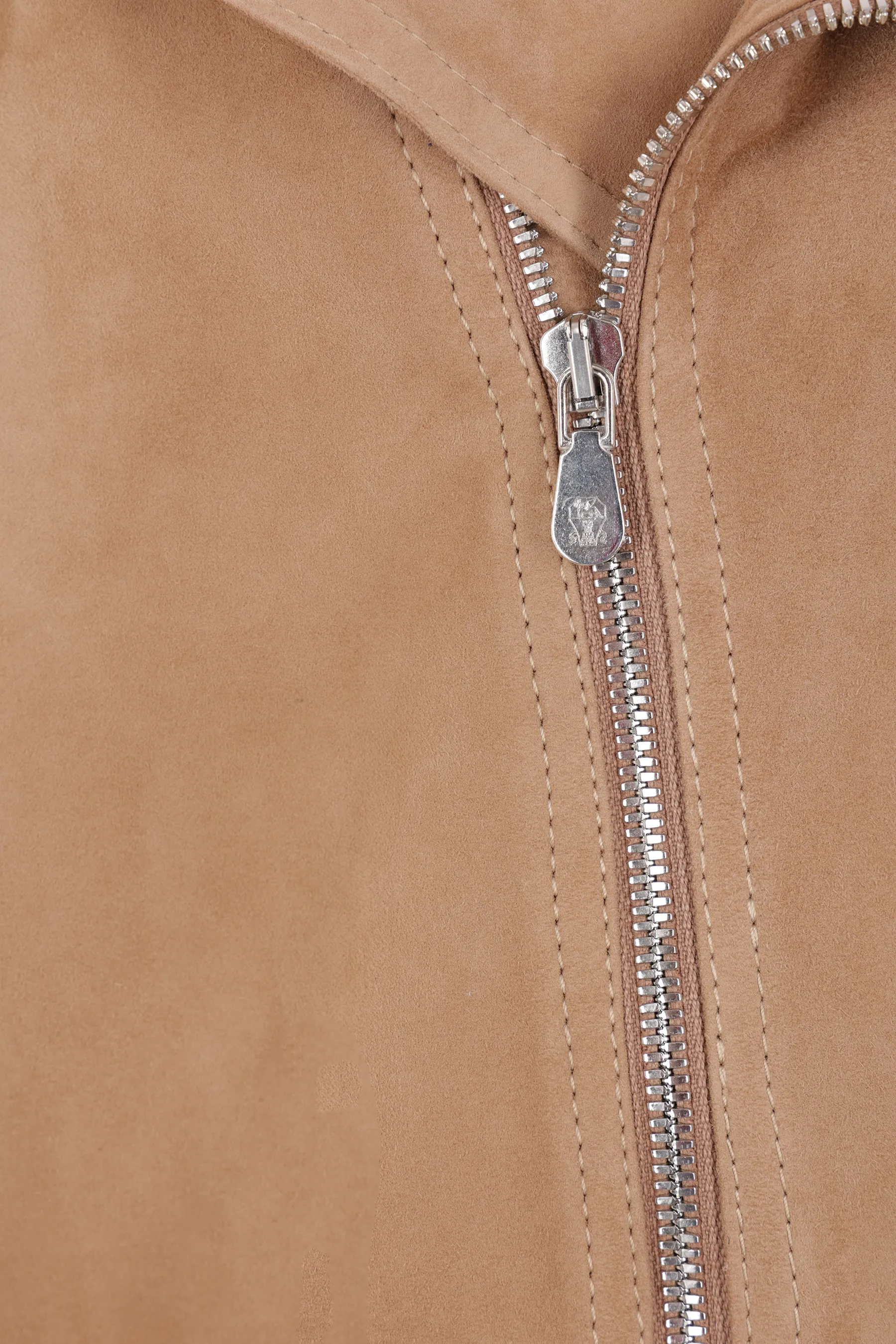 BRUNELLO CUCINELLI giubbotto chiodo in suede