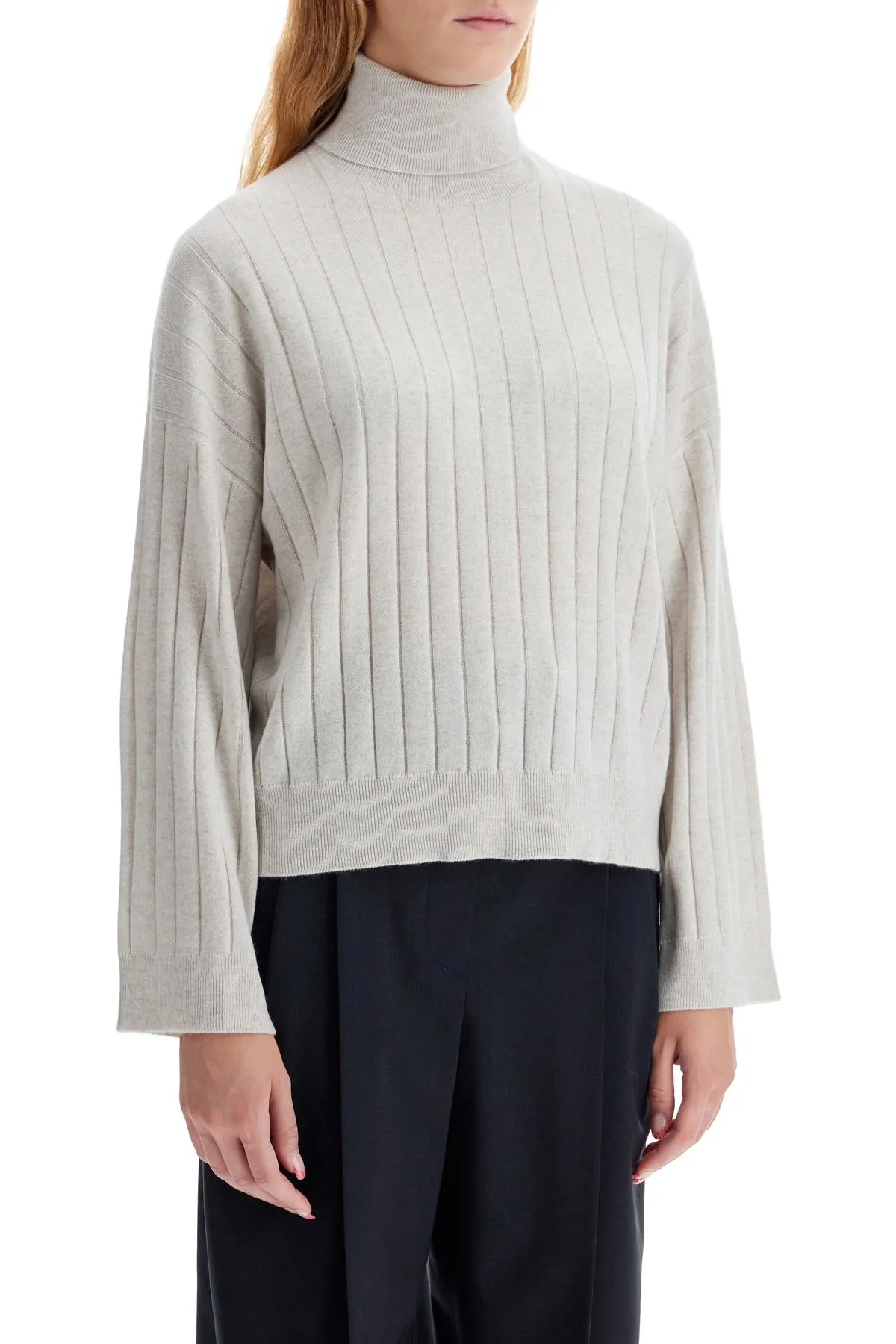 Brunello Cucinelli High Neck Cashmere Pullover Magion