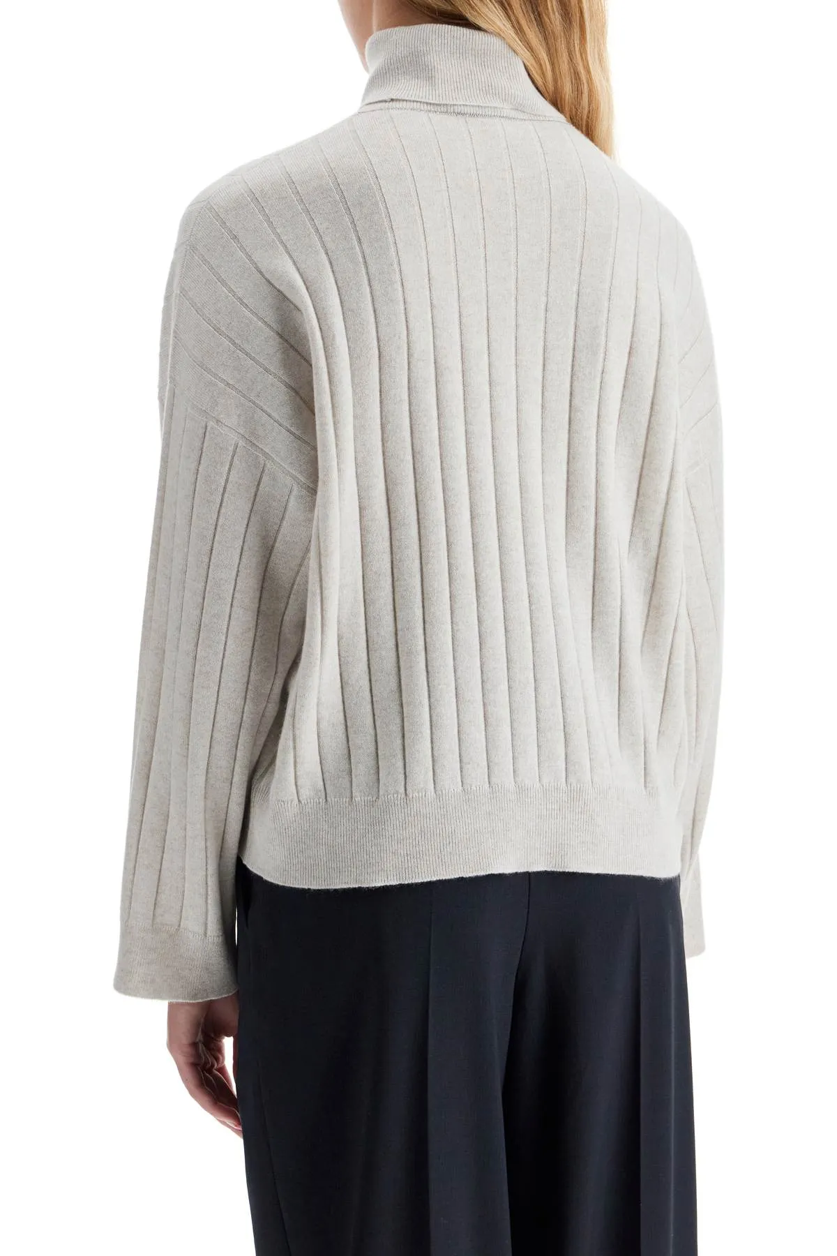 Brunello Cucinelli High Neck Cashmere Pullover Magion