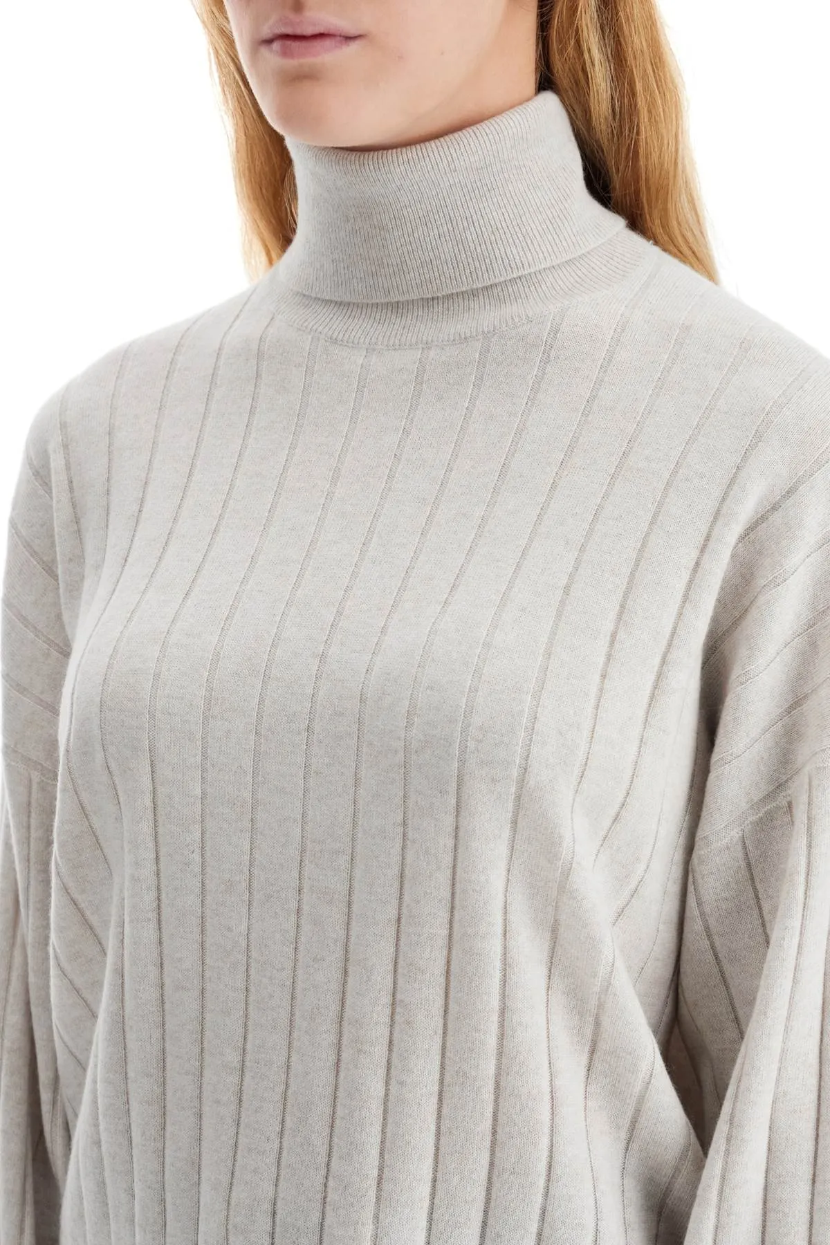Brunello Cucinelli High Neck Cashmere Pullover Magion