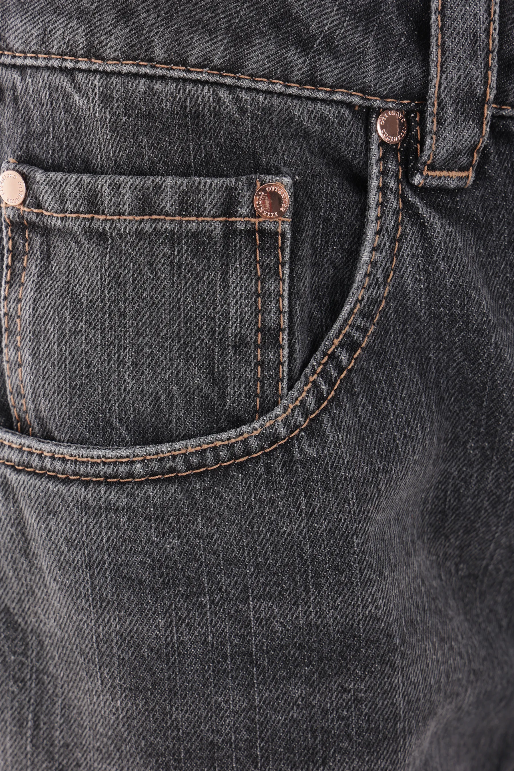 BRUNELLO CUCINELLI jeans a gamba dritta in denim