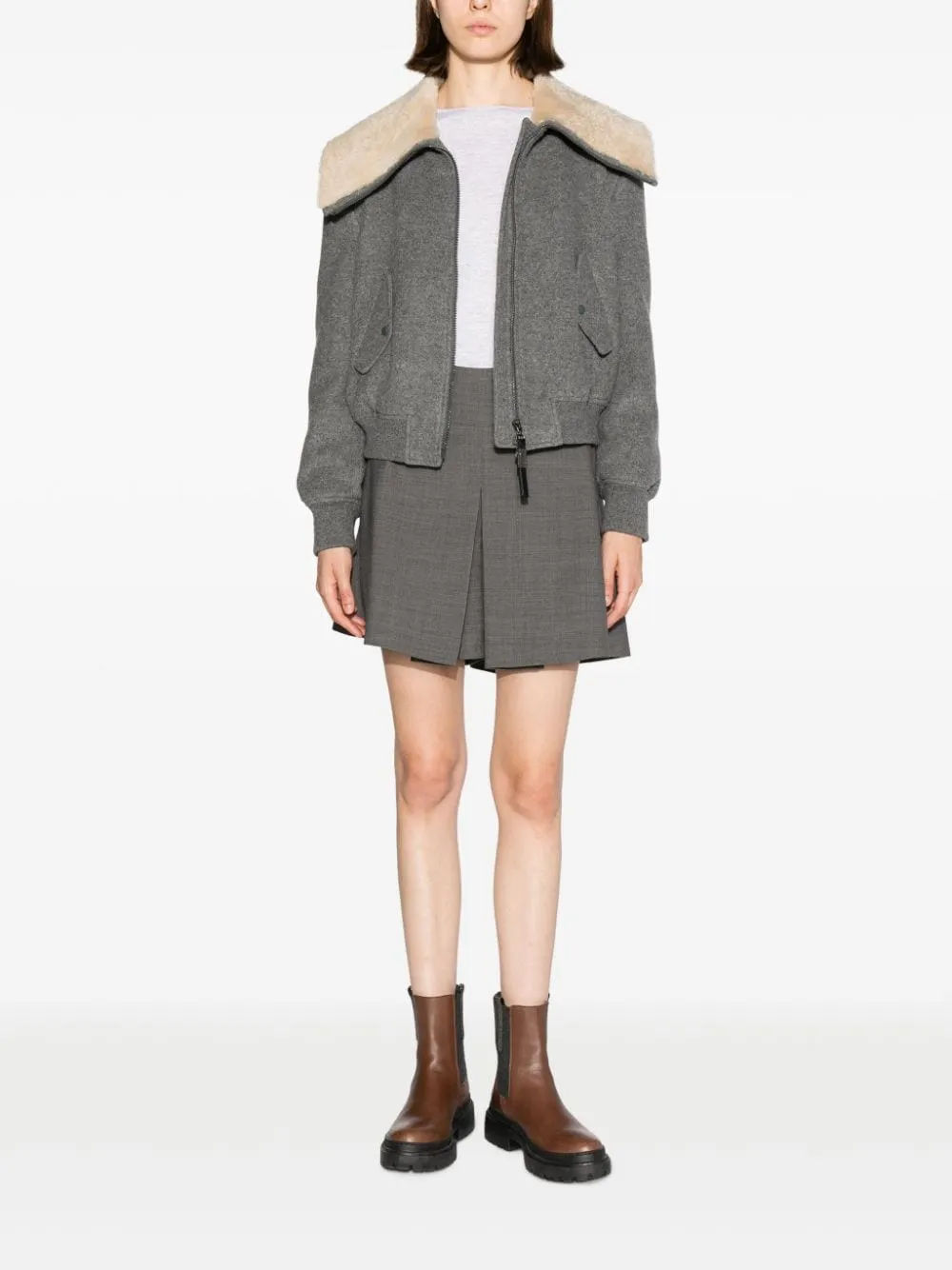 Brunello Cucinelli Mini Wool Skirtpant