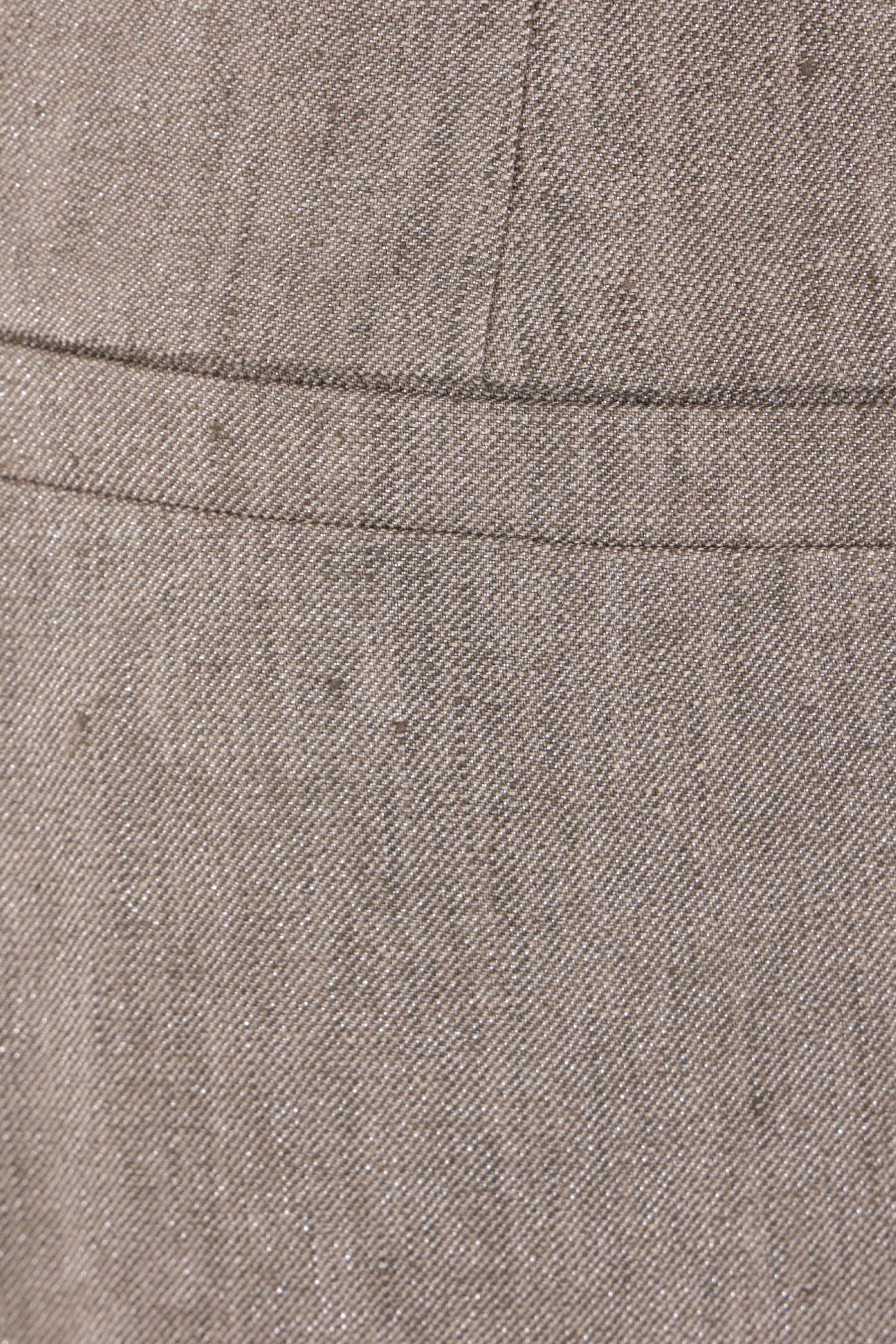 BRUNELLO CUCINELLI pantalone a gamba ampia in lino e lurex