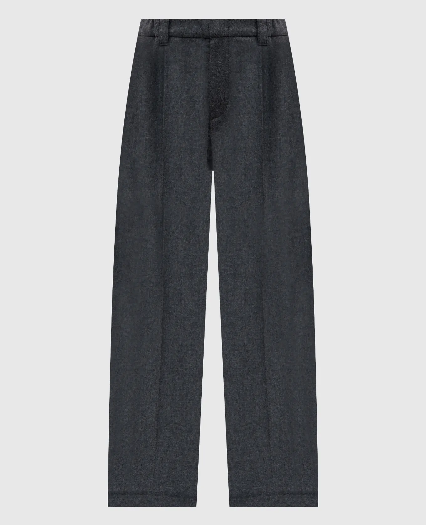 Brunello Cucinelli Pantaloni grigi realizzati in lana e cashmere MD588P8632