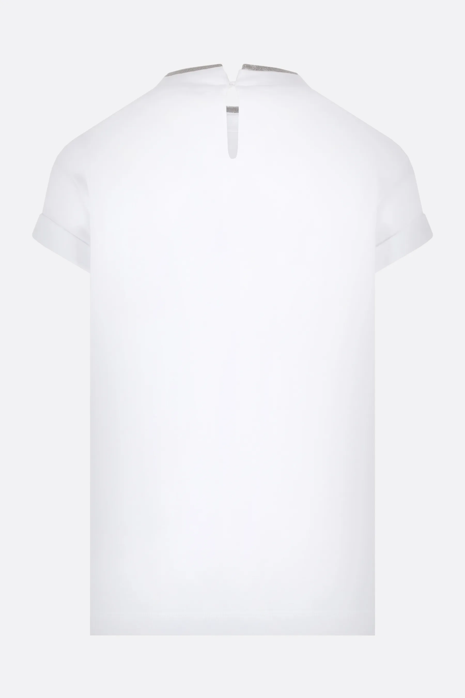 BRUNELLO CUCINELLI t-shirt in cotone con dettaglio monile