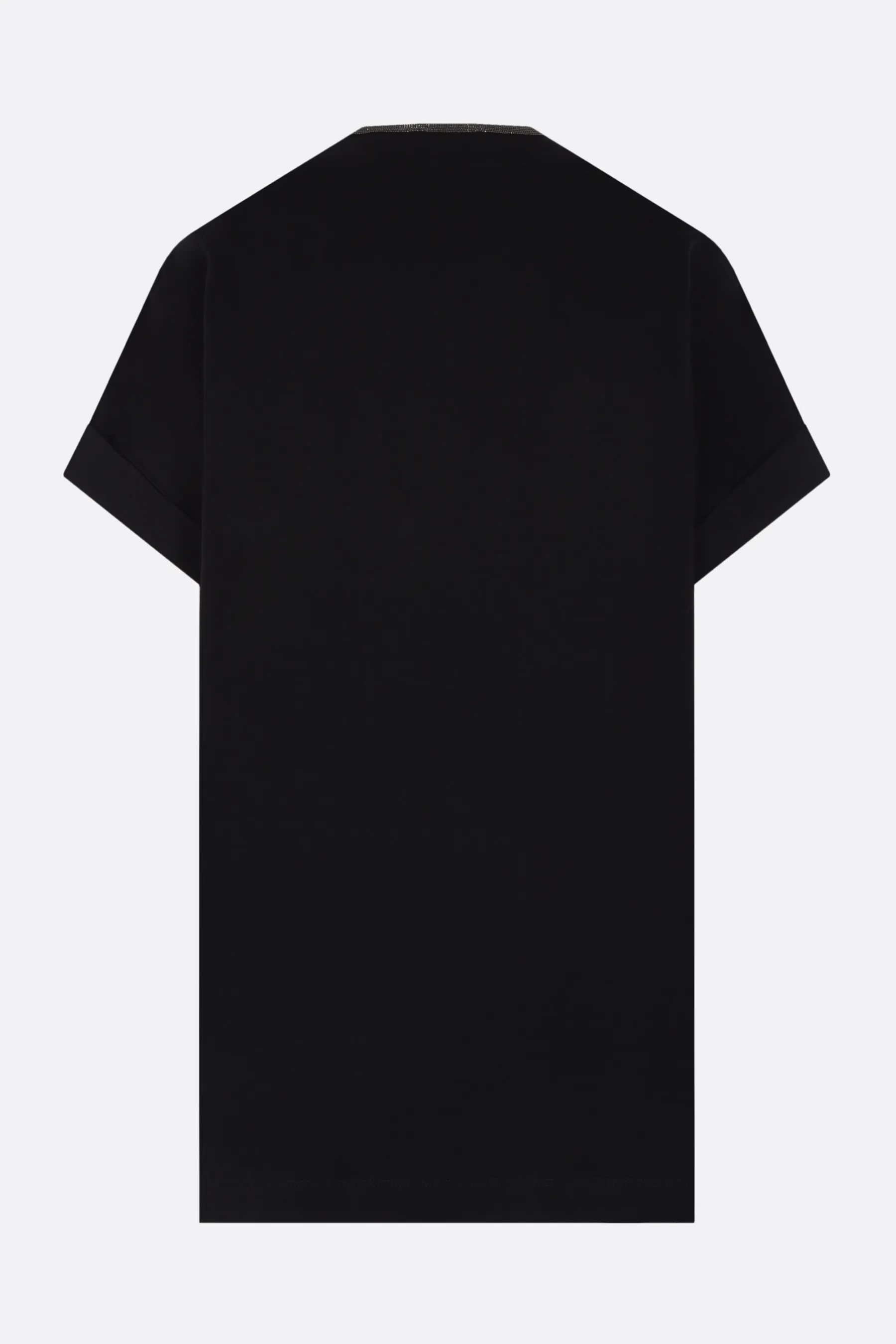 BRUNELLO CUCINELLI t-shirt in cotone stretch con dettaglio monile