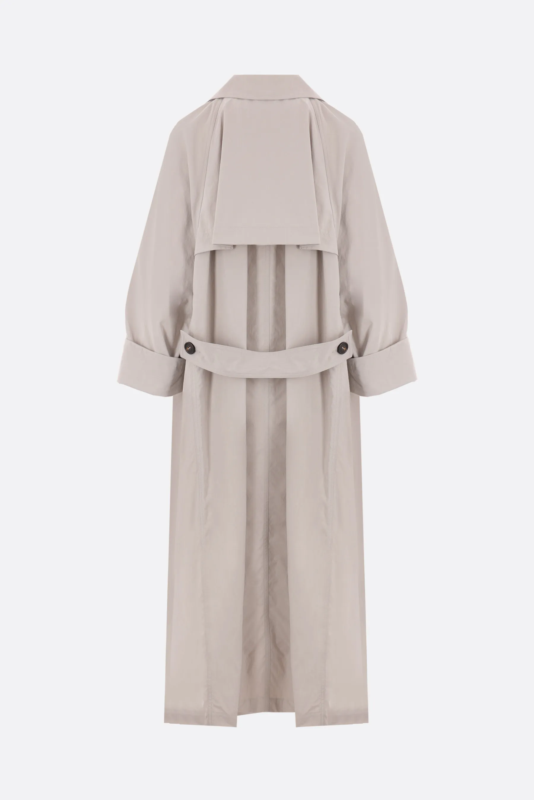 BRUNELLO CUCINELLI trench in canvas tecnico increspato