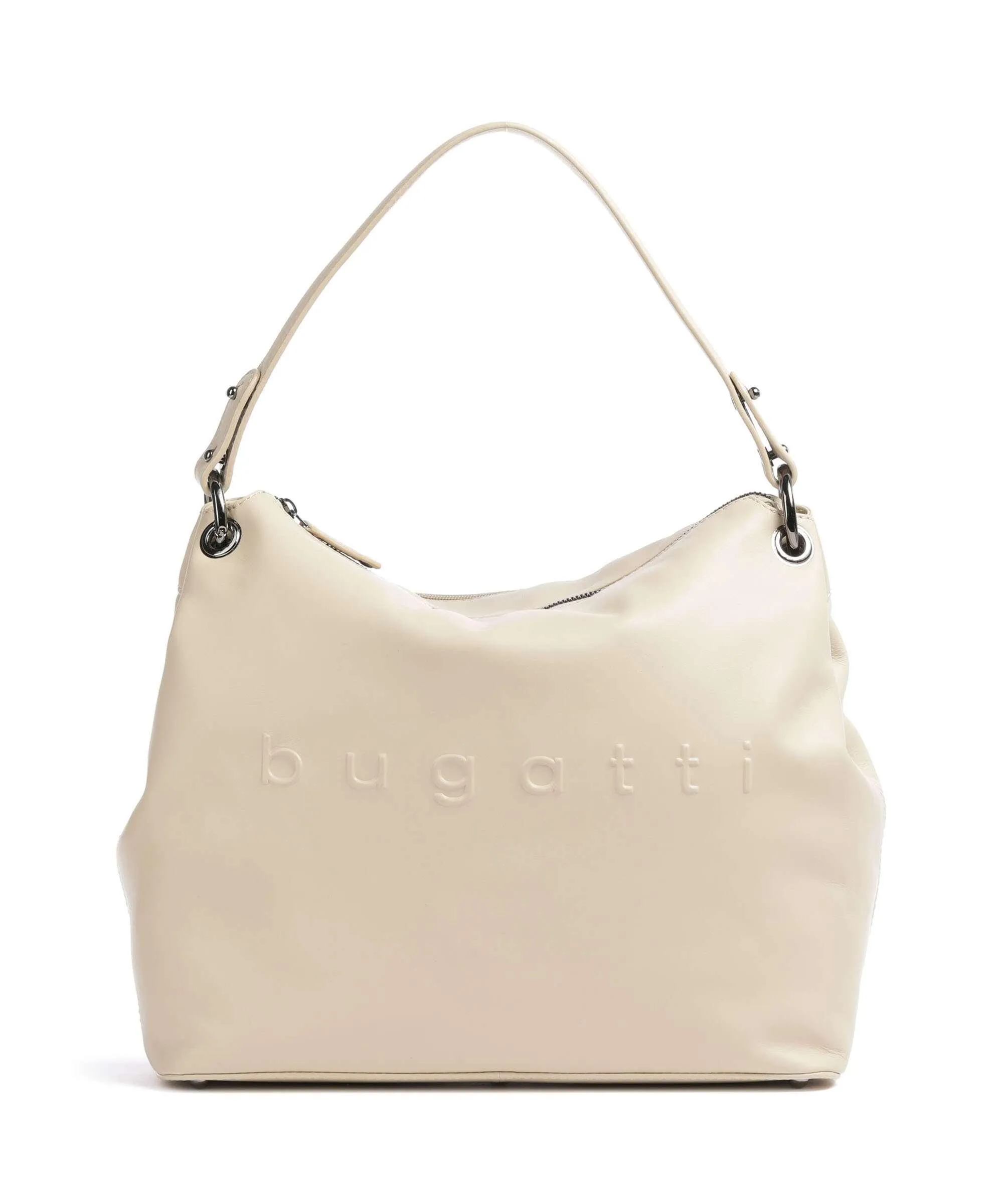  Bugatti Daphne Borsa hobo pelle di vacchetta grana beige  