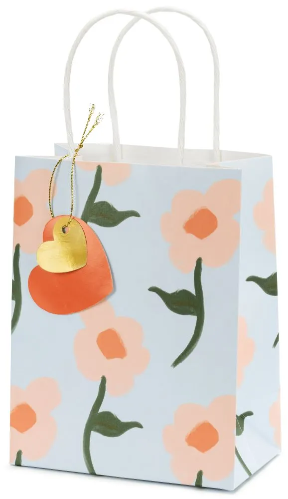 Busta regalo Fiore Blu 18cm