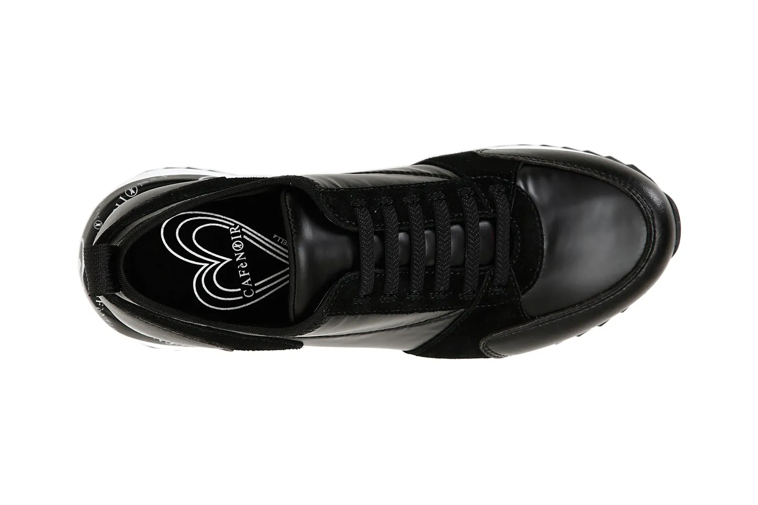 CafèNoir donna slip on in nylon con finti lacci