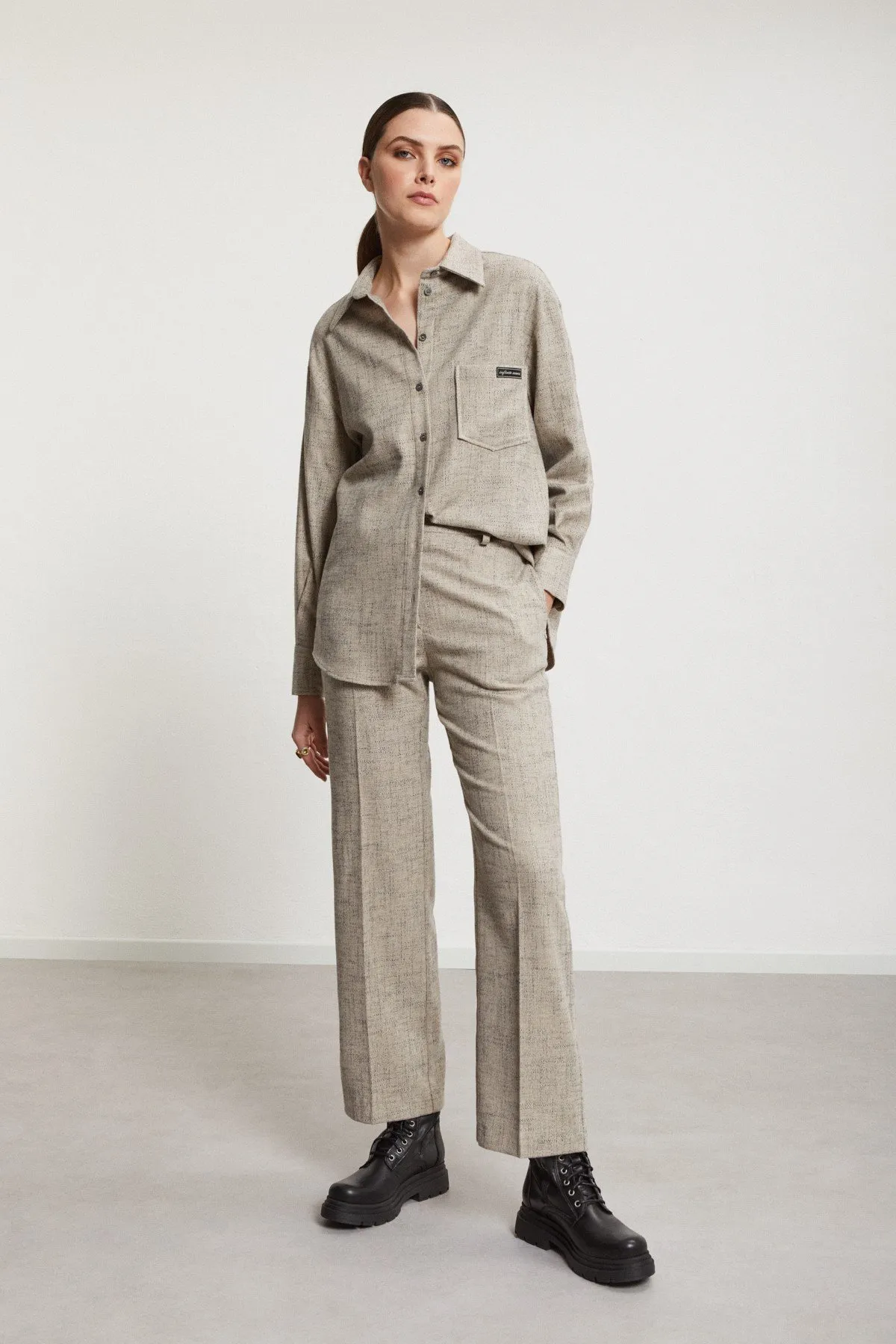 Camicia in misto lana    