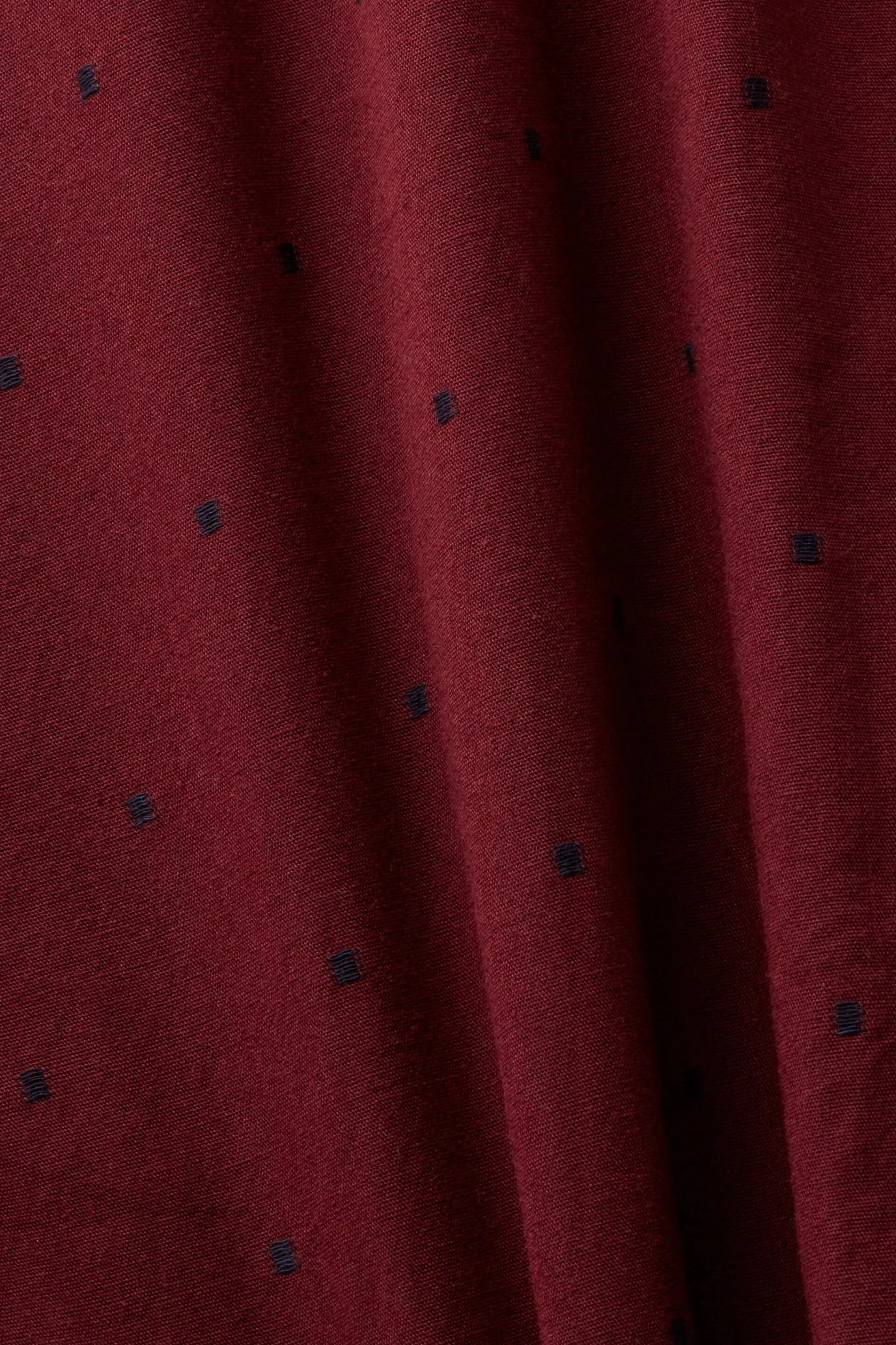 Camicia slim fit in cotone ricamato
