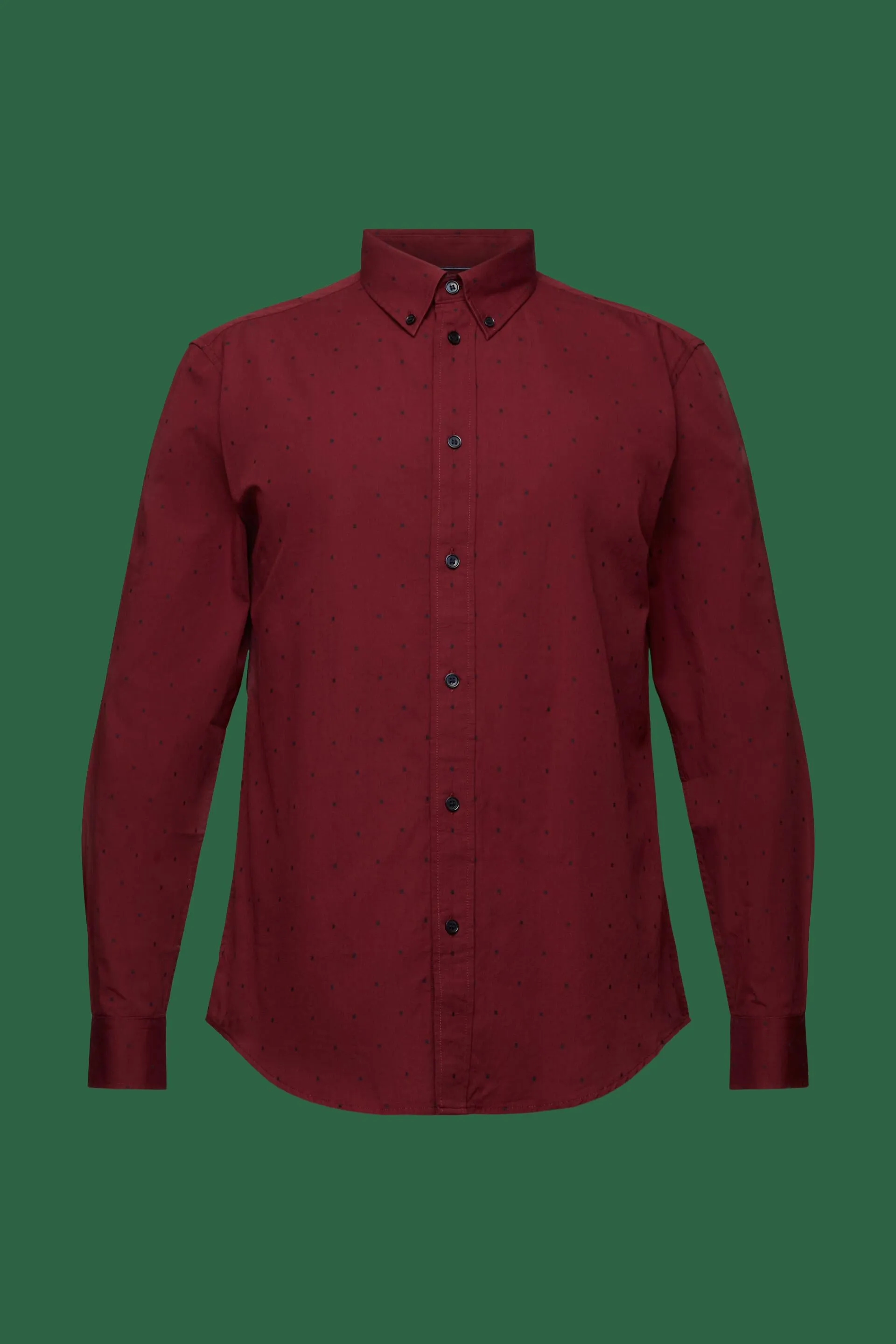 Camicia slim fit in cotone ricamato