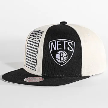 Cappello Pop Panel Snapback Brooklyn Nets Beige Nero