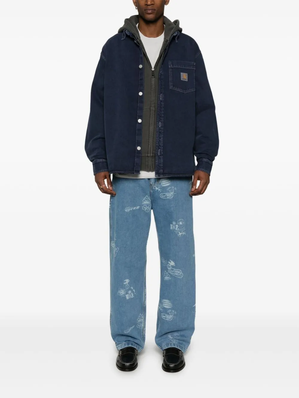 Carhartt Camicia Blu Uomo Denim
