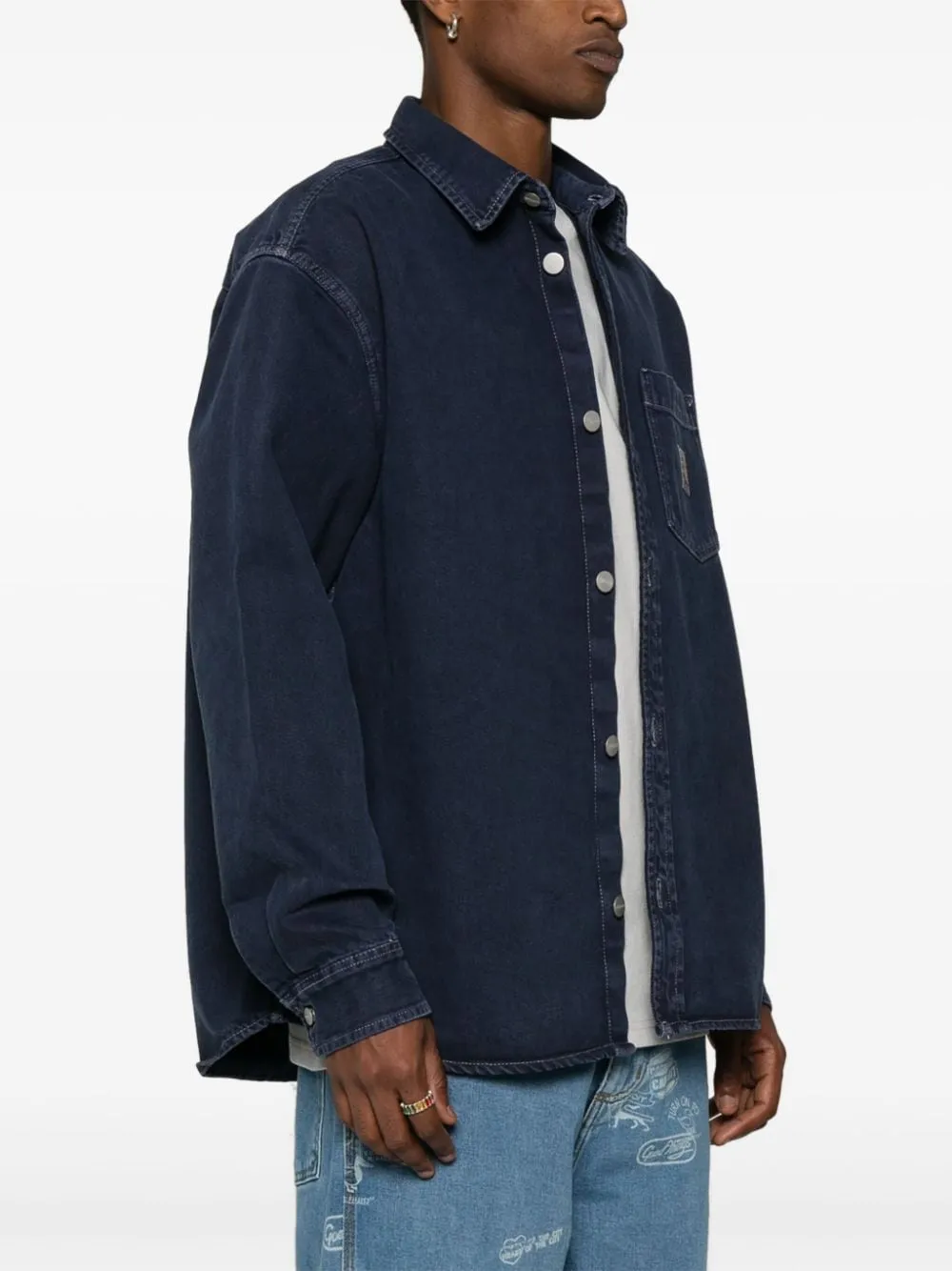 Carhartt Camicia Blu Uomo Denim