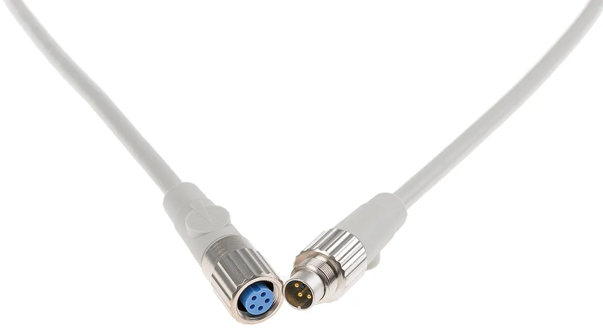 Cavo sensore/attuatore TE Connectivity 5 cond. M9 Femmina / M9 Maschio, L. 3m