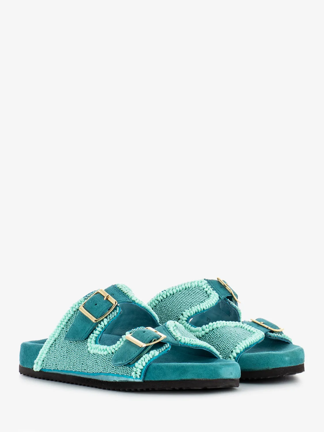 Ciabatte Swirl turquoise