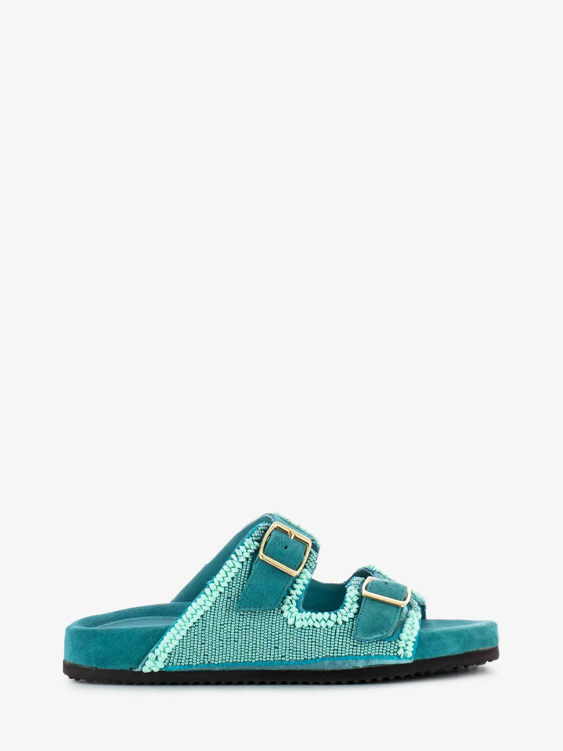 Ciabatte Swirl turquoise