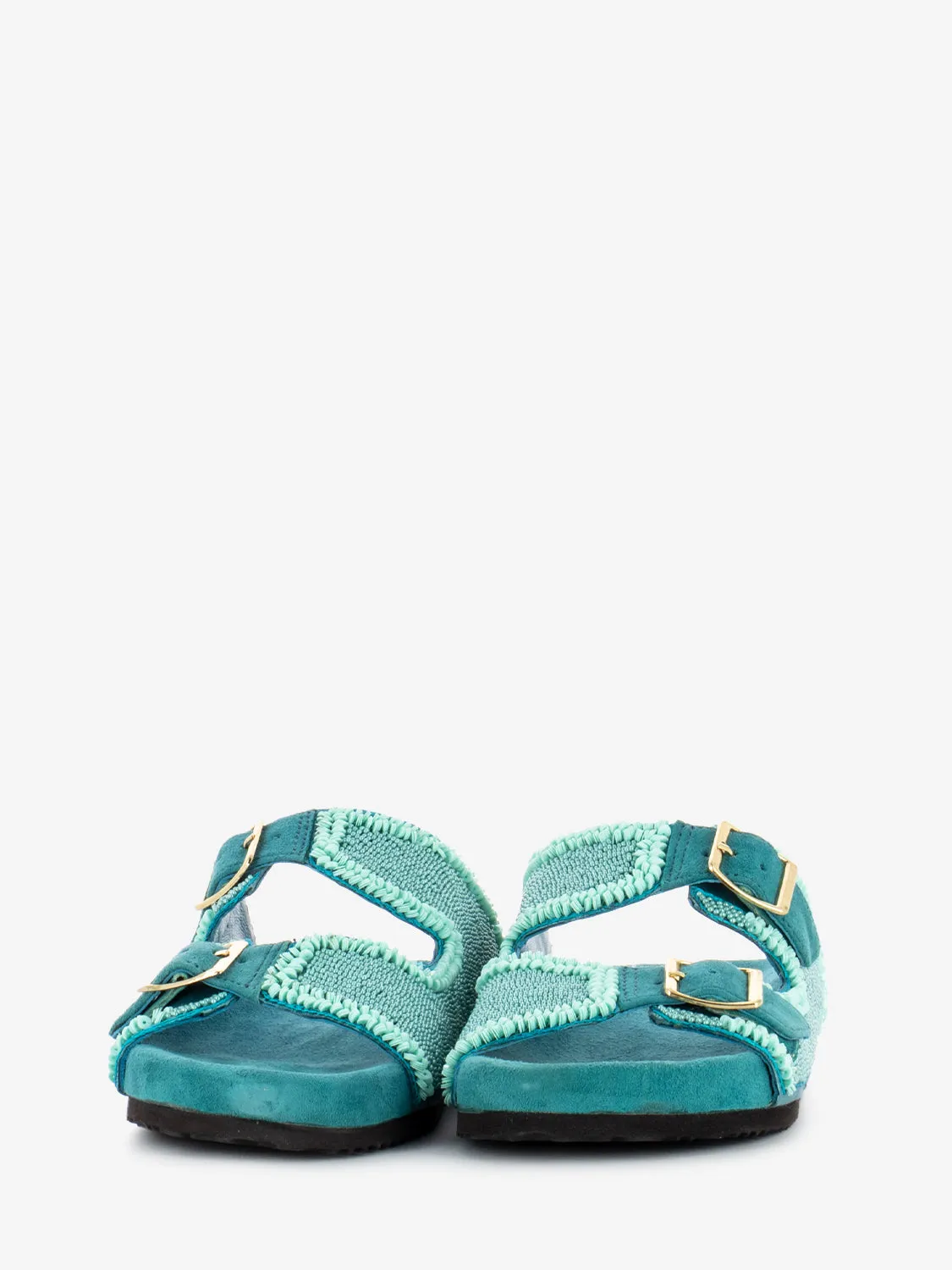 Ciabatte Swirl turquoise