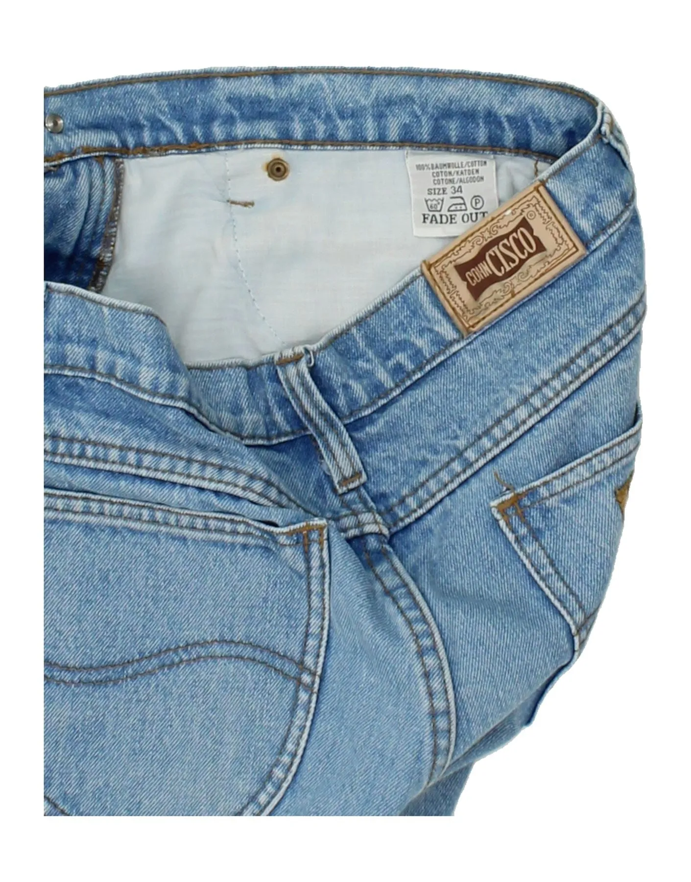 COHN CISCO Womens Denim Shorts W34 Large Blue Cotton