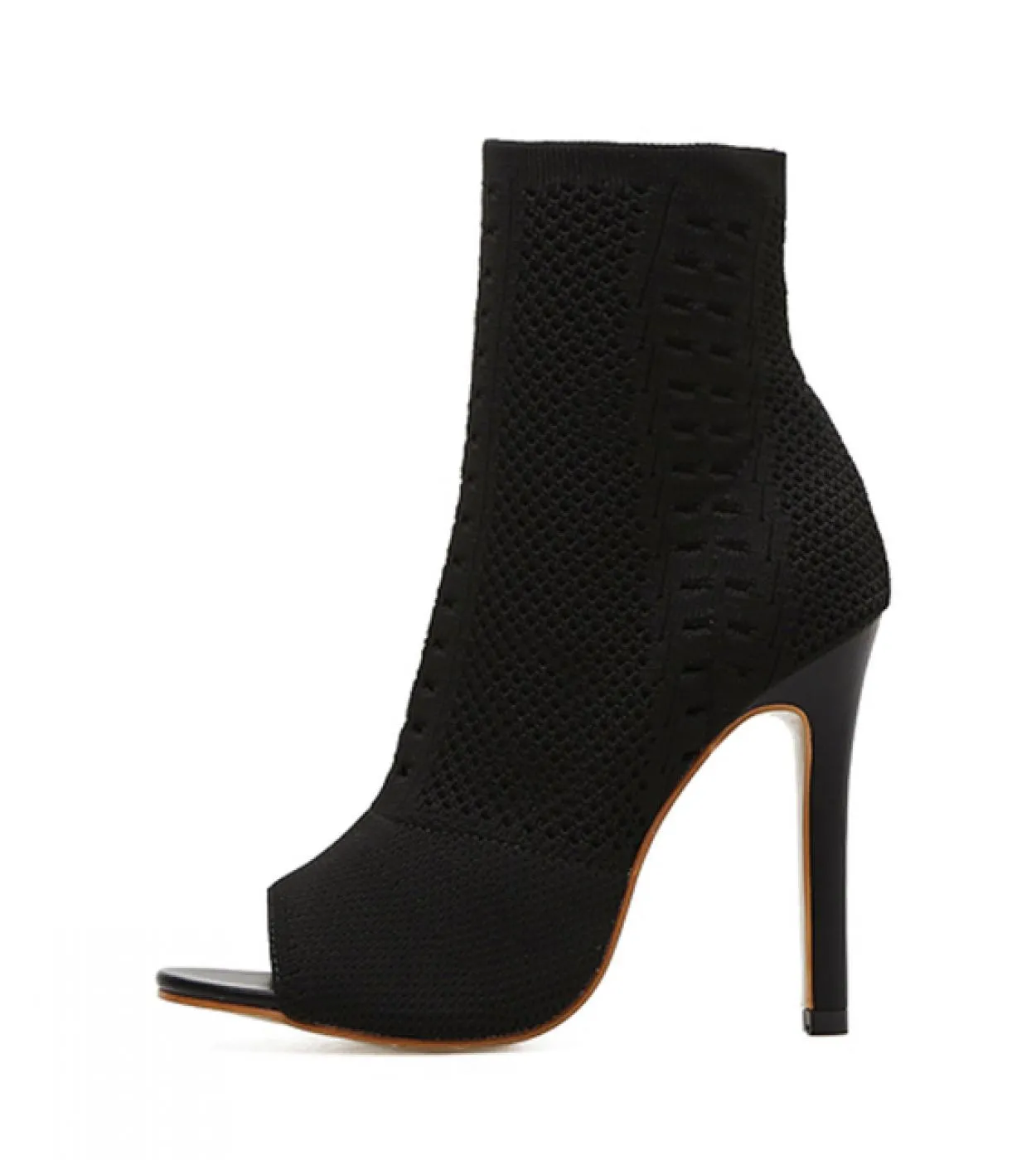 Comemore 2022 Ladies Open Toe Short Women Ankle Boots Elastic Hollow Out Breathable Dress Woman Boot Pumps Luxury Design