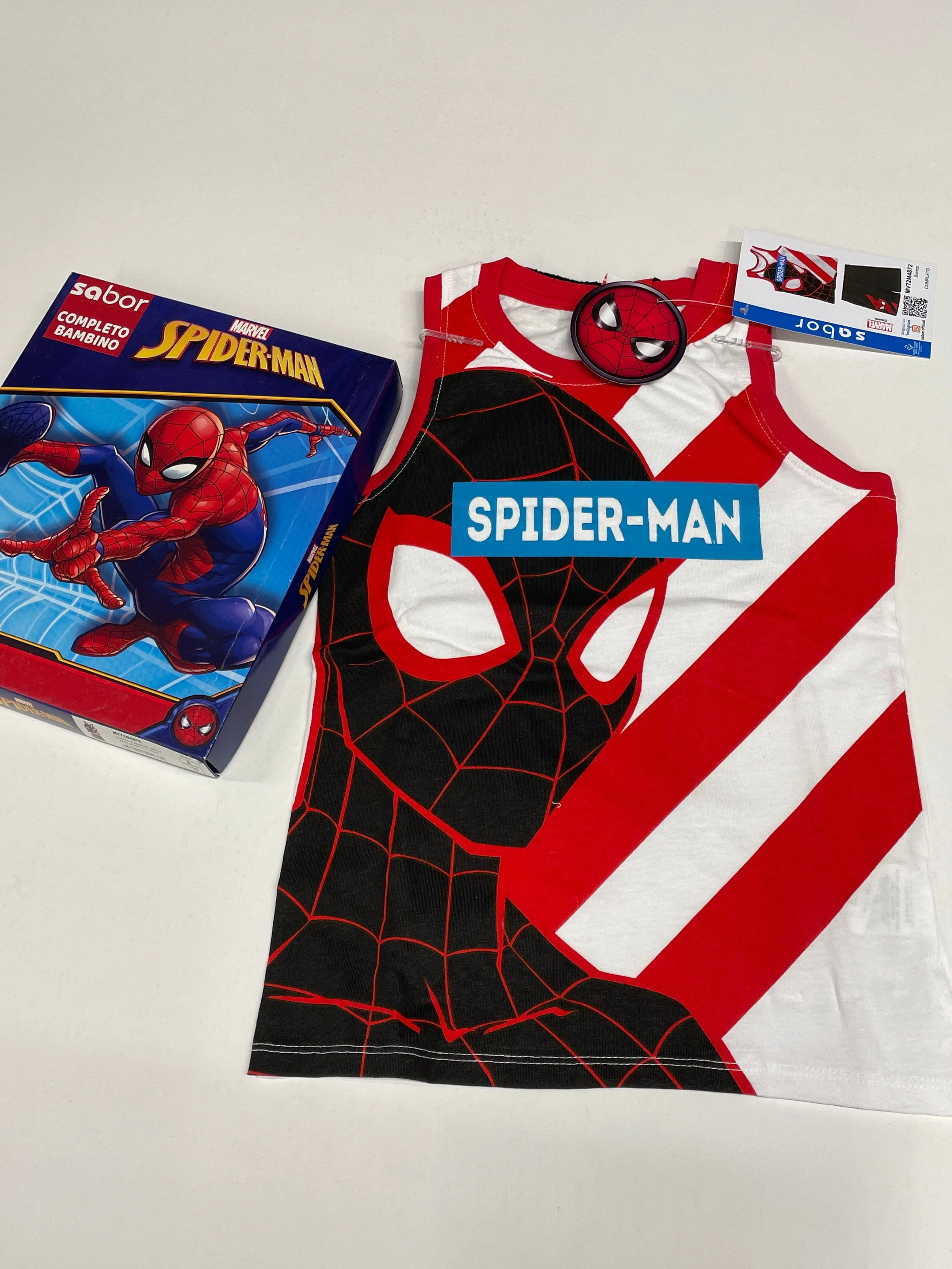 Completo Canottiera Spiderman Disney