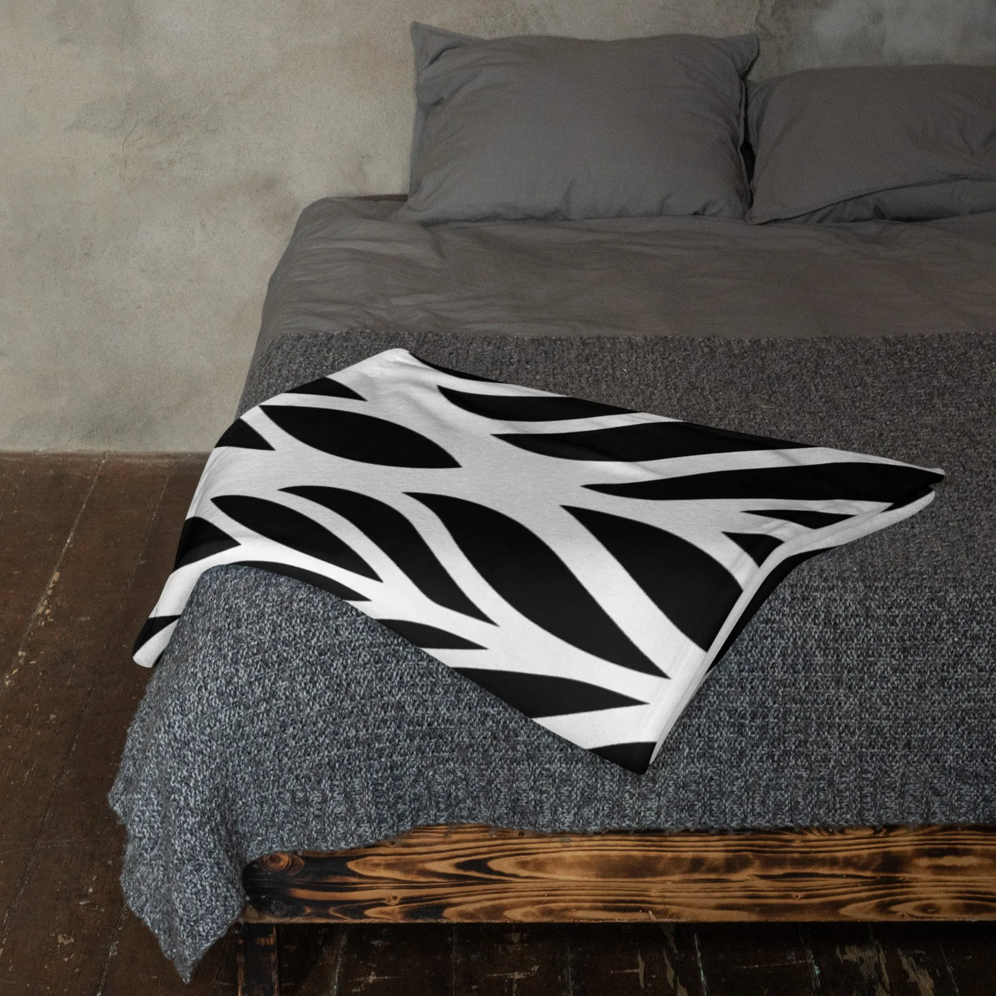 Coperta bianca e nera