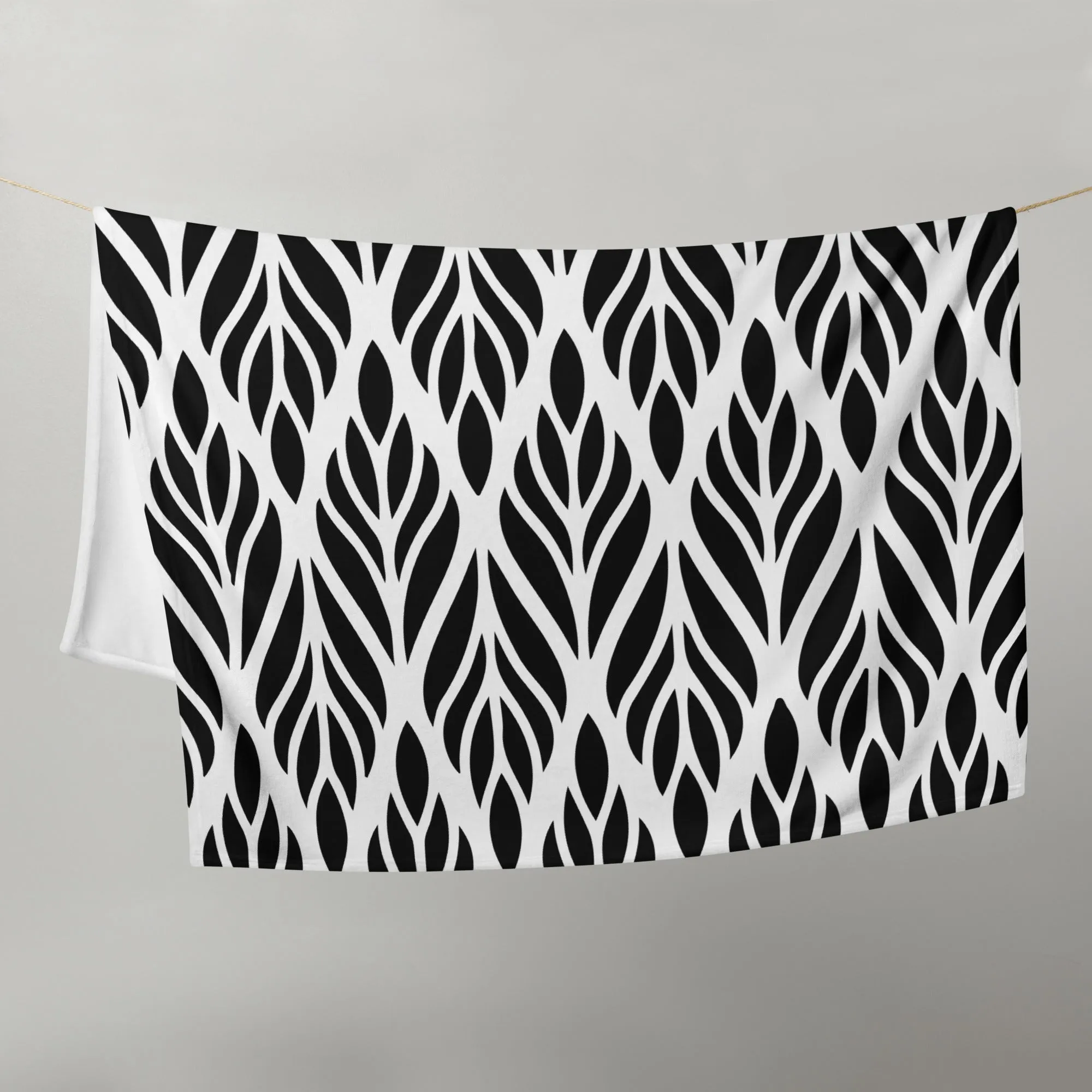 Coperta bianca e nera