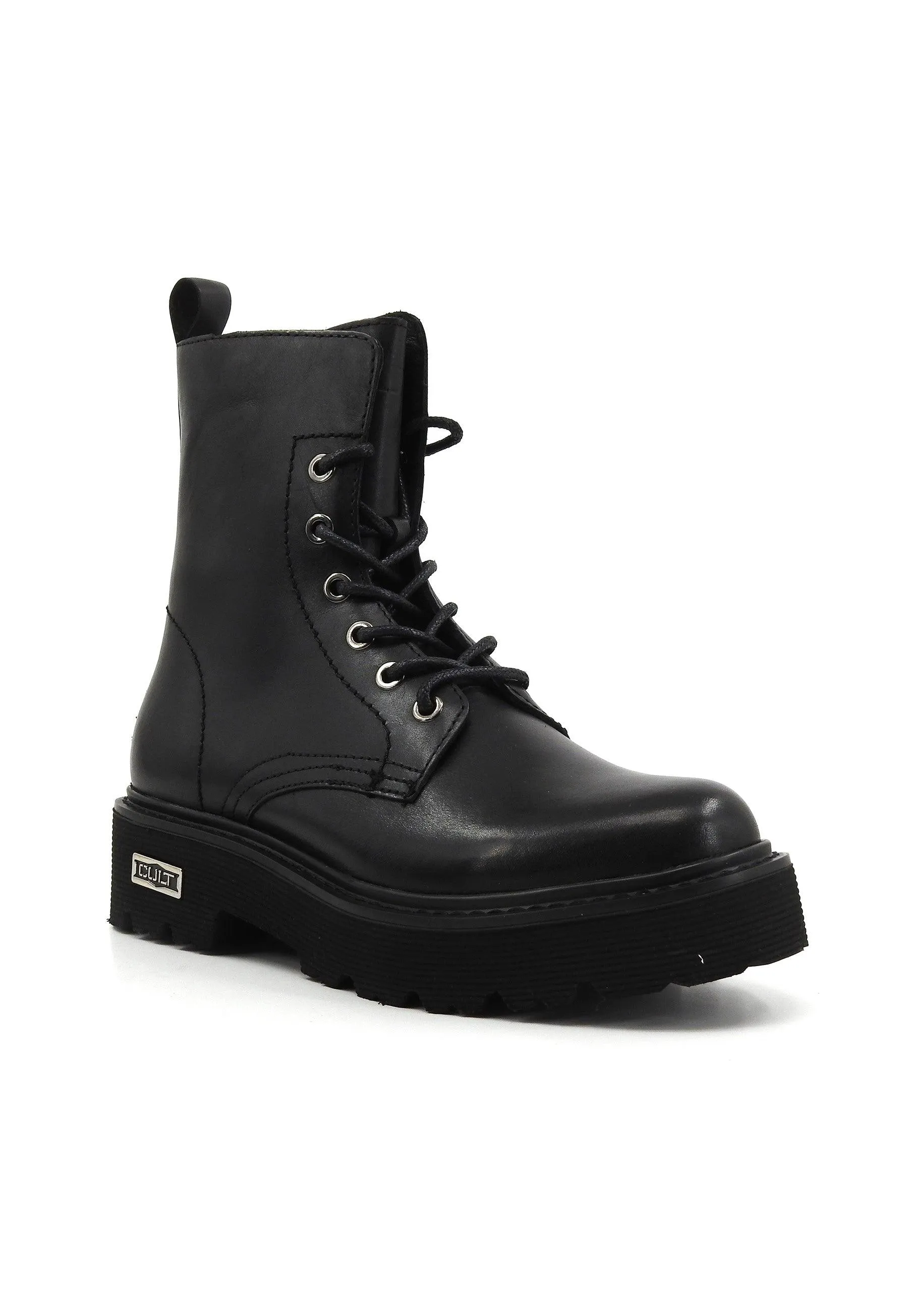 CULT Slash 1814 Stivaletto Anfibio Donna Black CLE103130