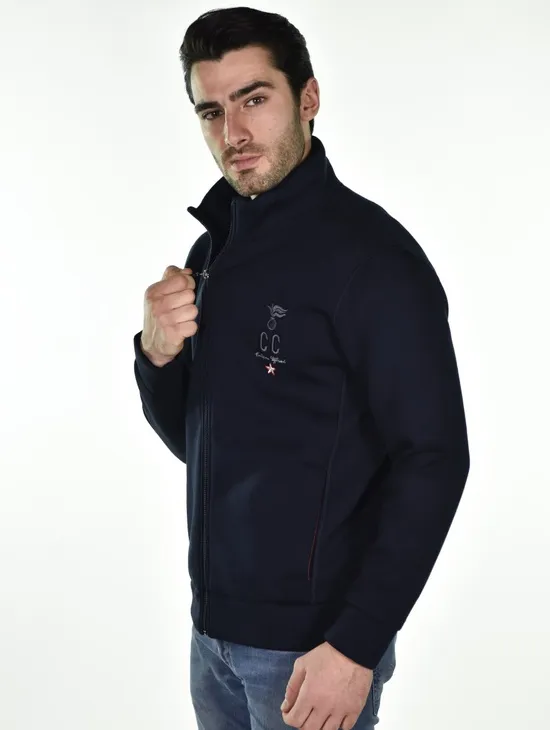 Daga Giacca Full Zip Blu Navy Uomo
