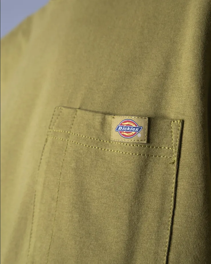 Dickies maglietta manica corta da uomo con taschino Porterdale DK0A4TMO C32 verde muschio