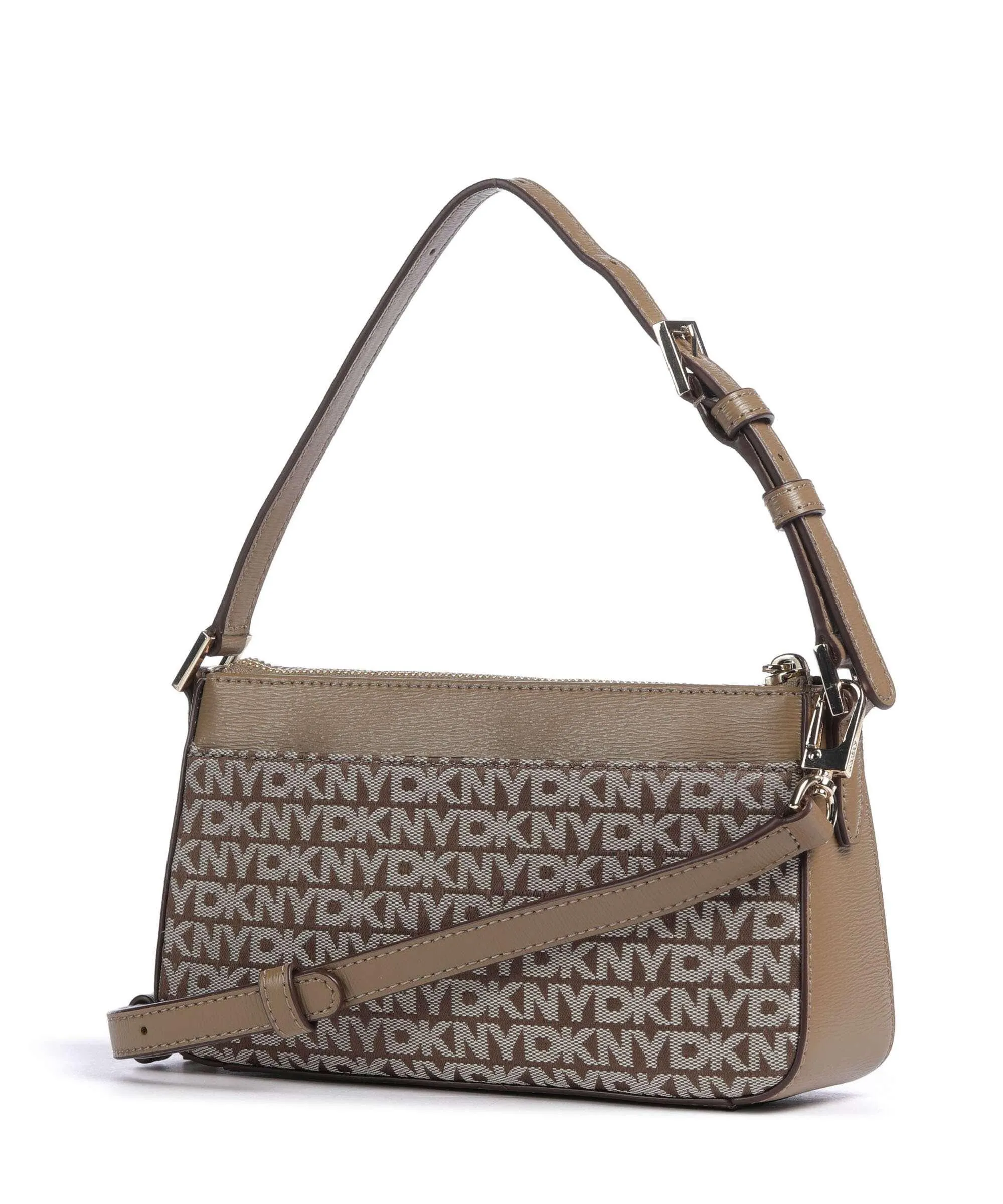  DKNY Bryant Borsa a spalla poliestere marrone chiaro  
