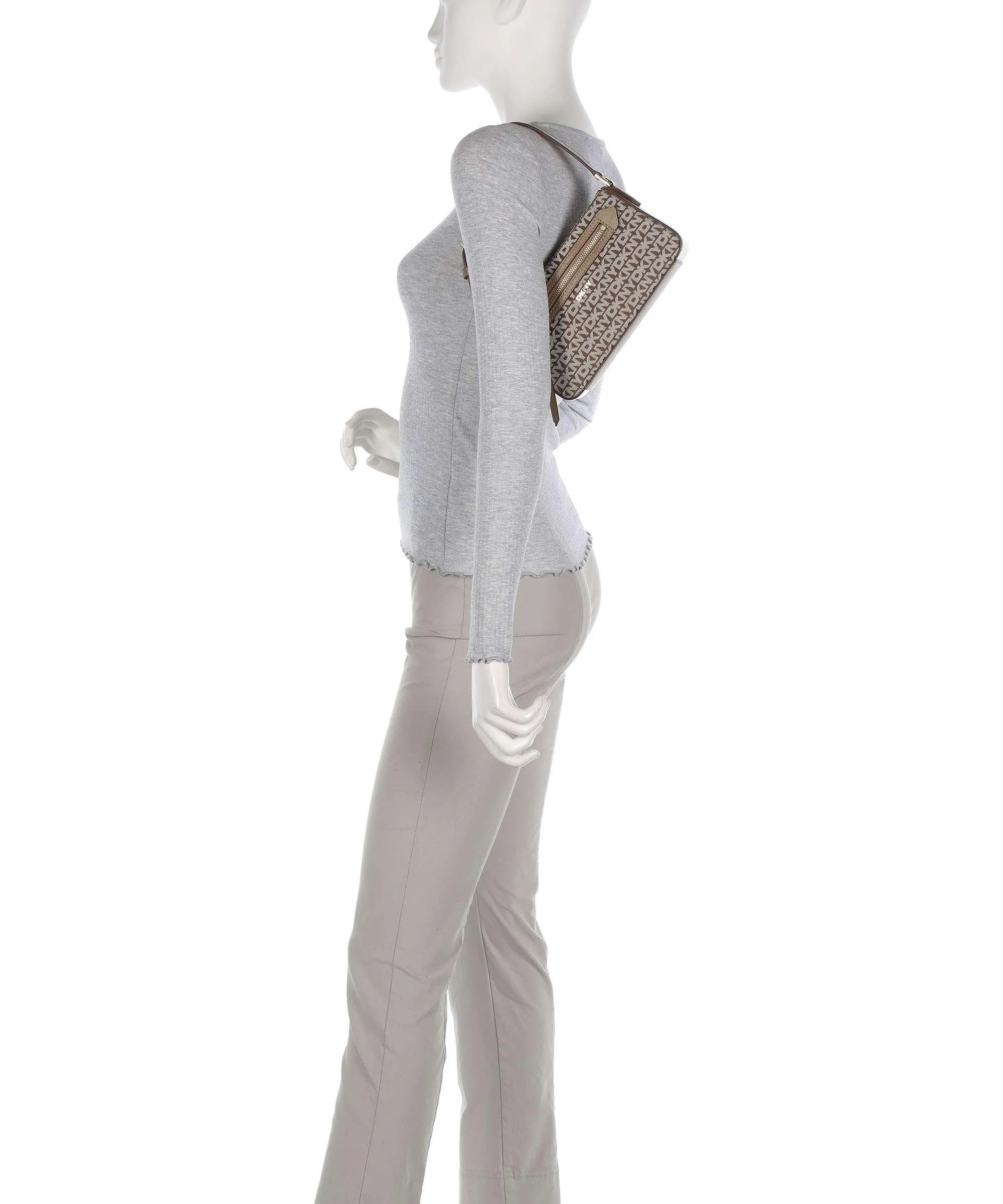  DKNY Bryant Borsa a spalla poliestere marrone chiaro  
