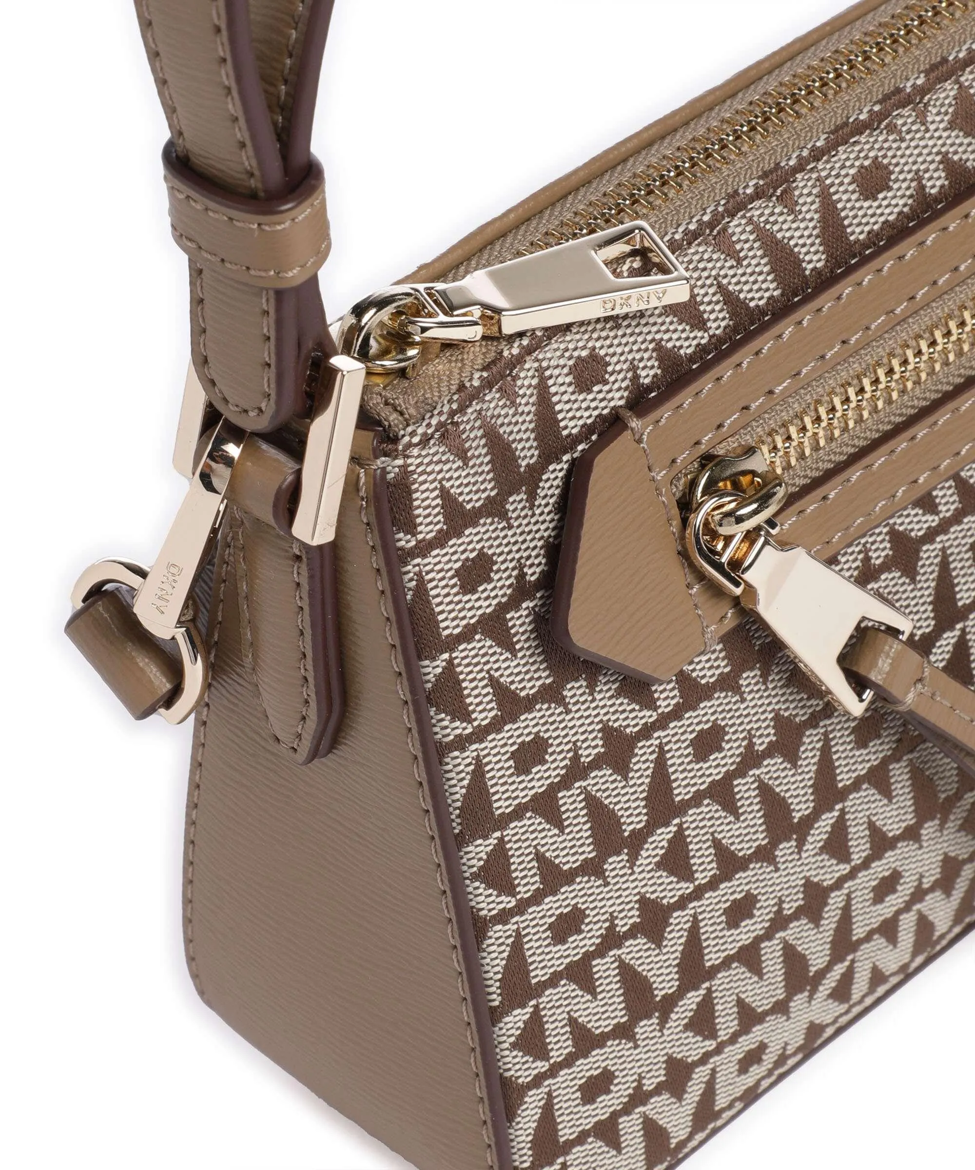  DKNY Bryant Borsa a spalla poliestere marrone chiaro  