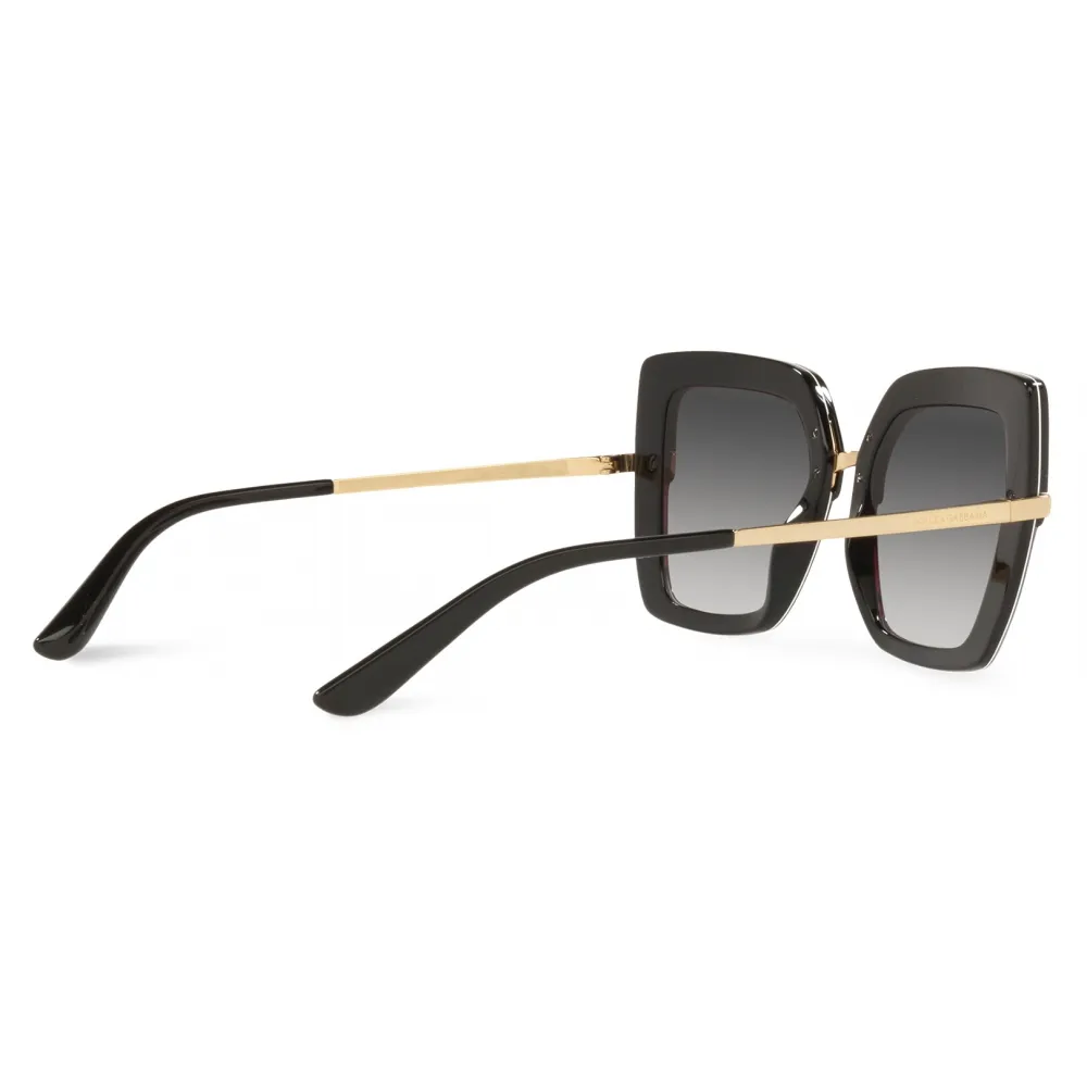 Dolce & Gabbana - Occhiale da Sole Half Print - Stampa Leo Rosa - Dolce & Gabbana Eyewear