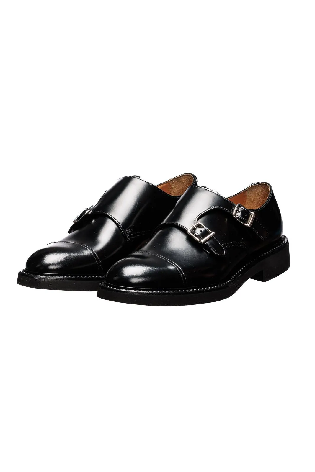 Doucal's  ---------    ------------ scarpe derby double buckle nero