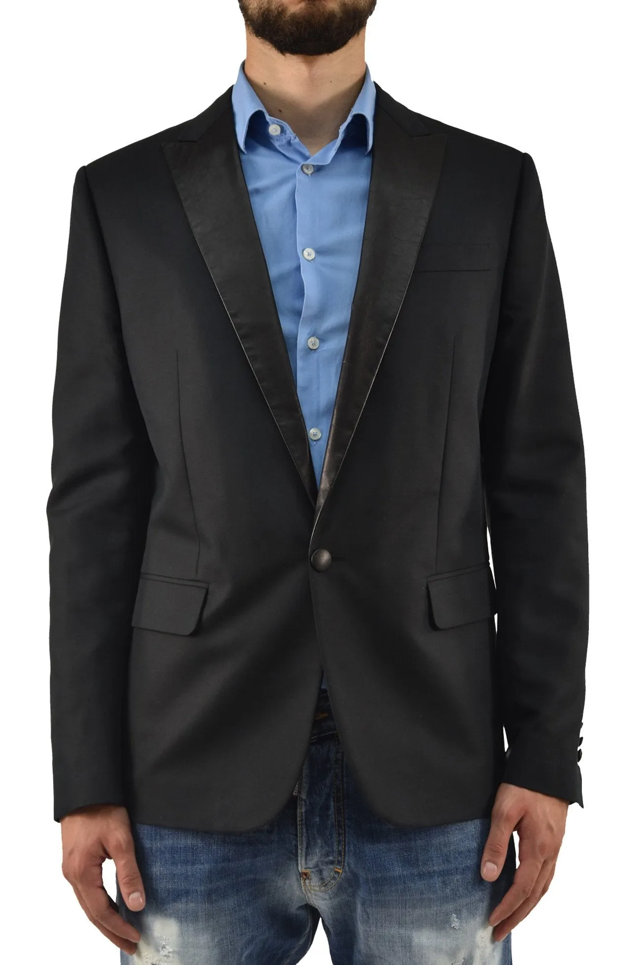 Dsquared2 Giacca Blazer Nera Uomo Cotone Mod.S71BN0462S36606090