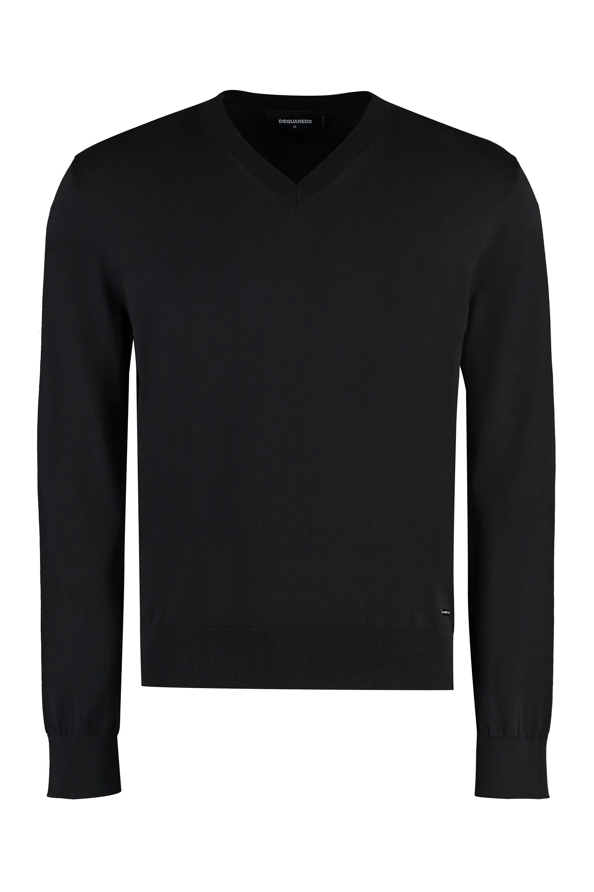 Dsquared2 Maglione in cotone con scollo a V