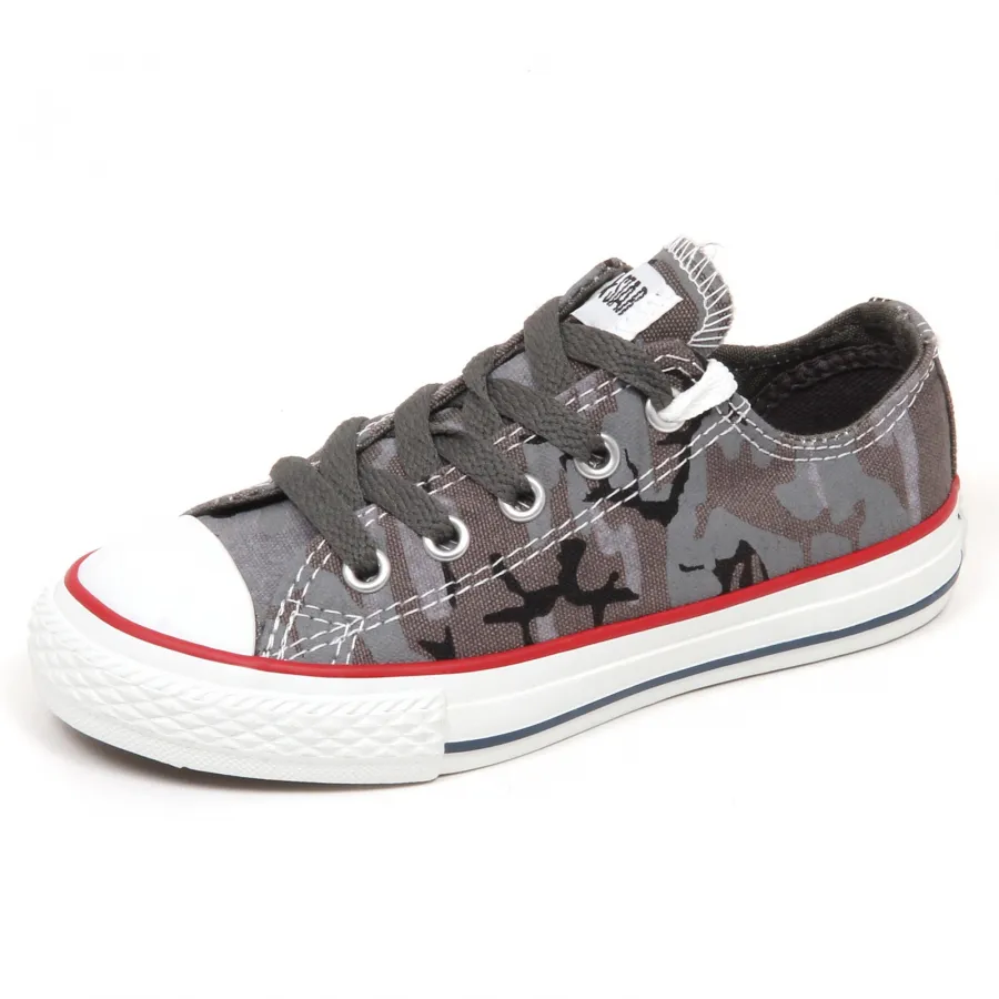 E3820 sneaker bimbo grey CONVERSE ALL STAR scarpe mimetico shoe kid boy