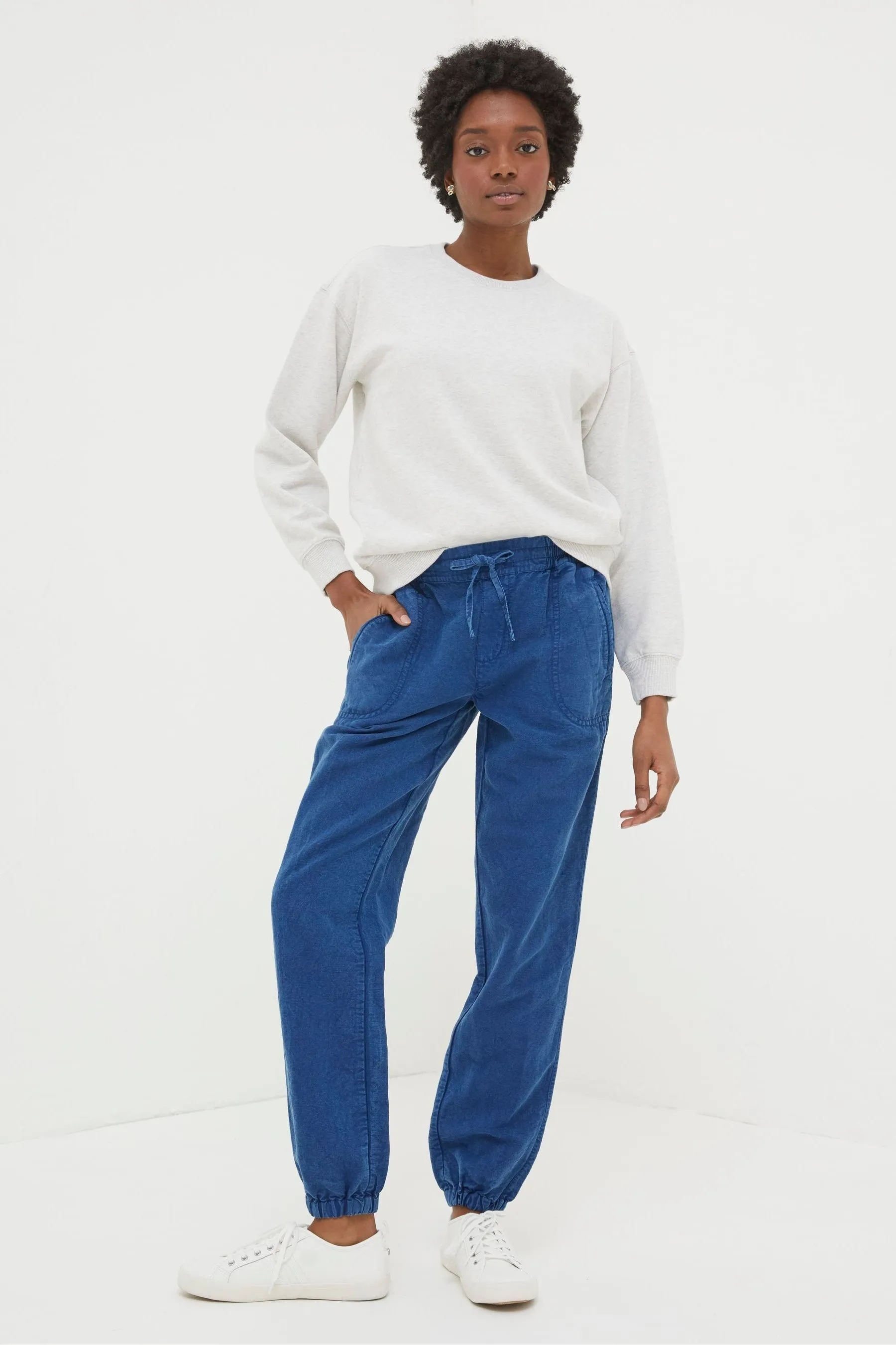 FatFace - Lyme - Blend Pantaloni da jogging in lino