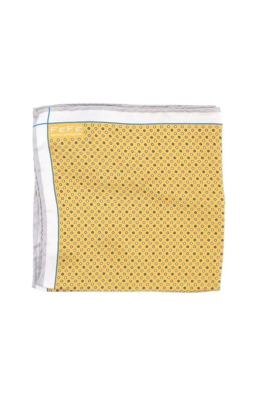 Fefè Clutch Bag in Silk / Yellow