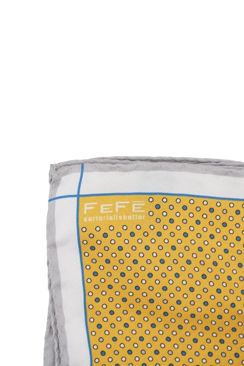 Fefè Clutch Bag in Silk / Yellow