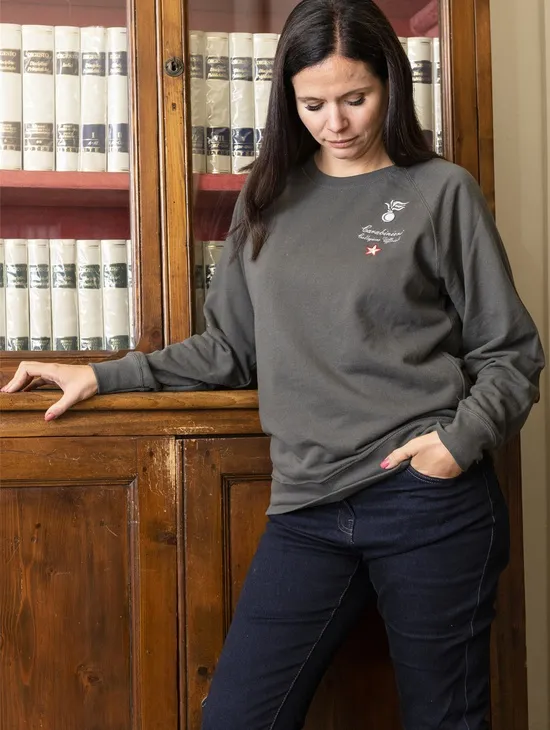 Felpa Leggera Donna Grigia