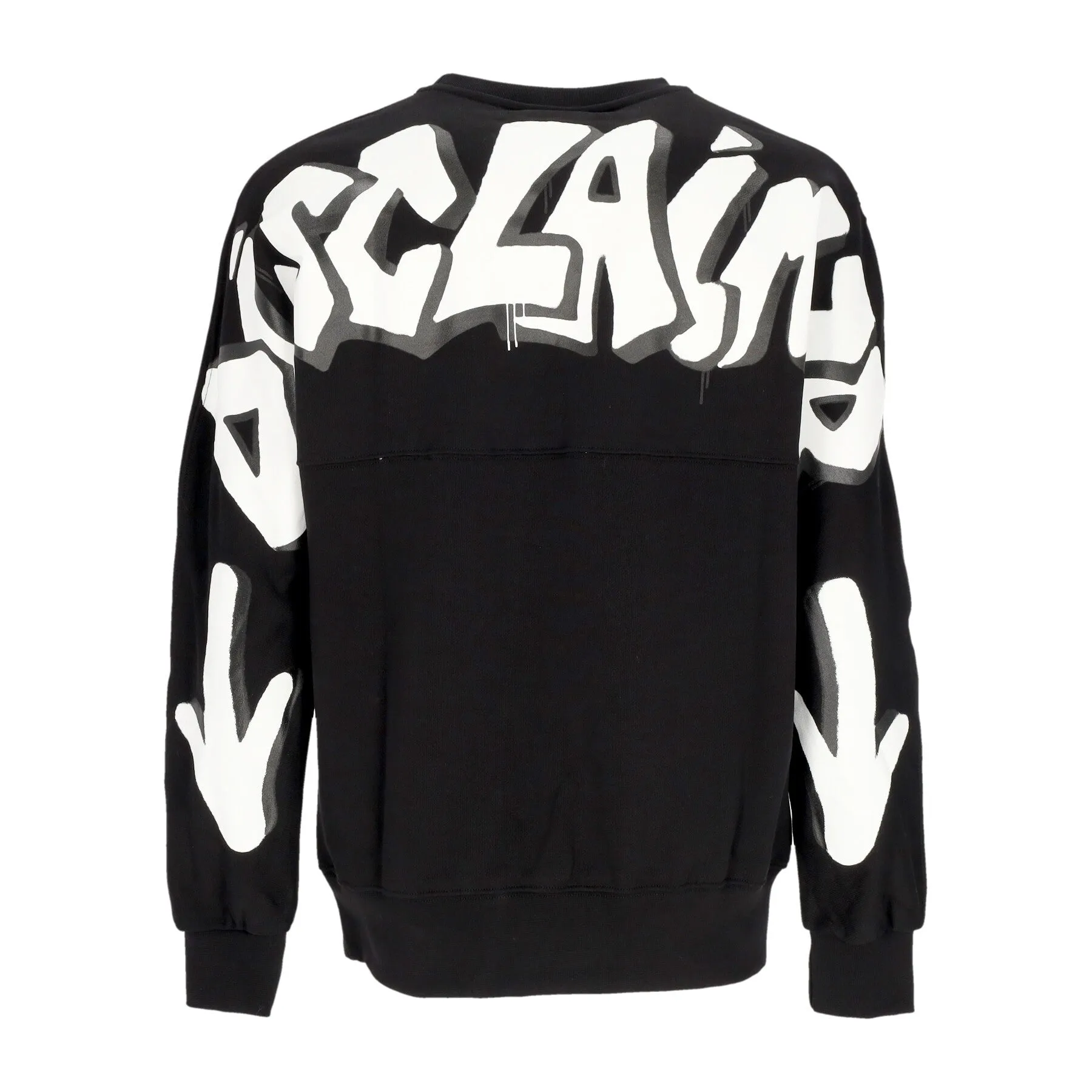 Felpa Leggera Girocollo Uomo Back Big Logo Crewneck Black/st White