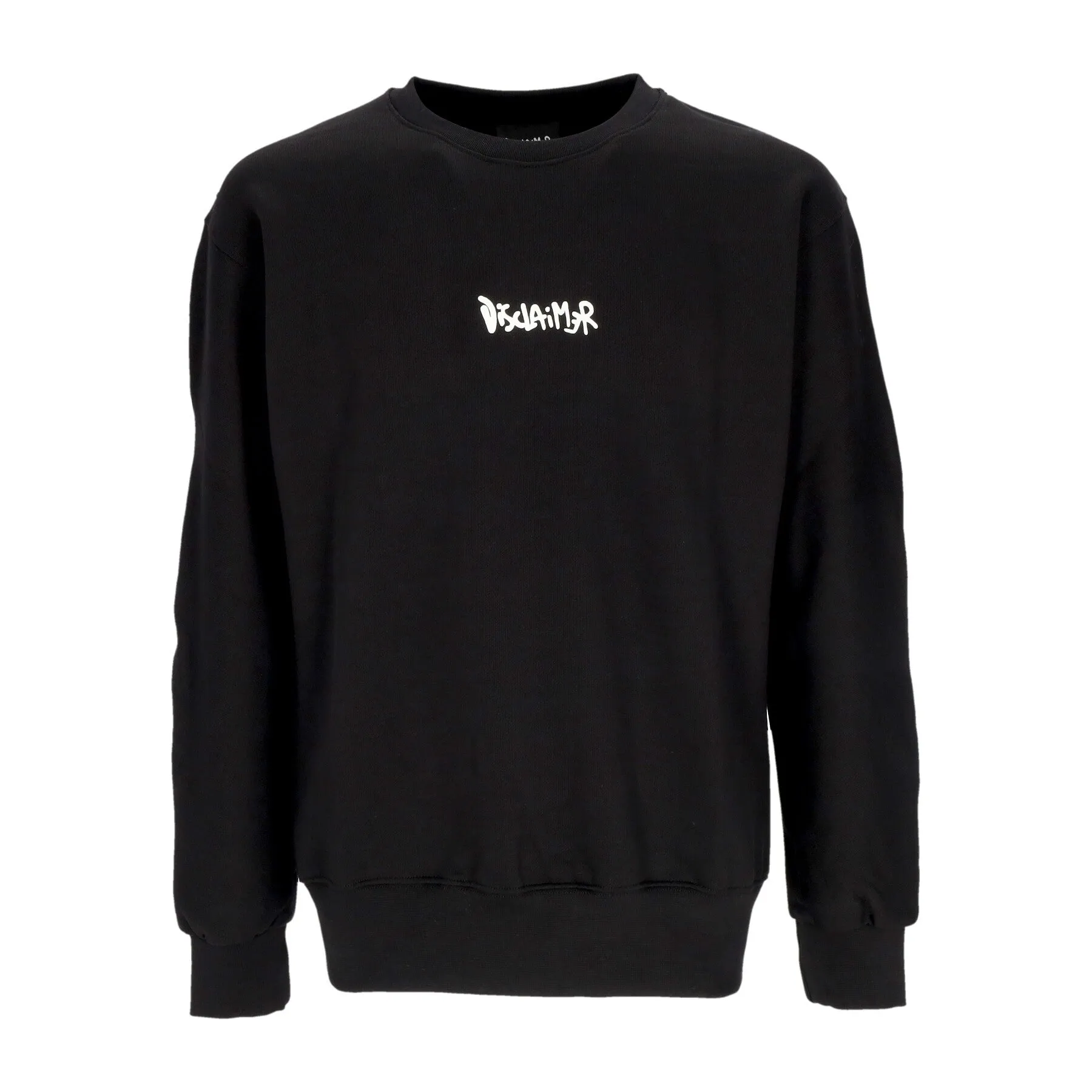 Felpa Leggera Girocollo Uomo Back Big Logo Crewneck Black/st White