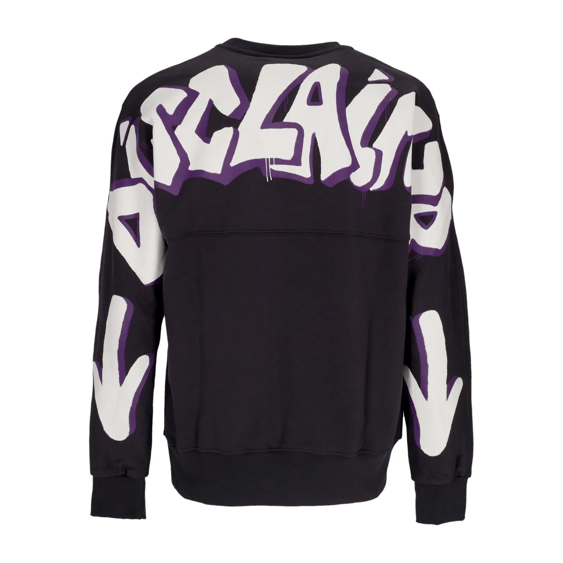 Felpa Leggera Girocollo Uomo Back Big Logo Crewneck Lead/st White
